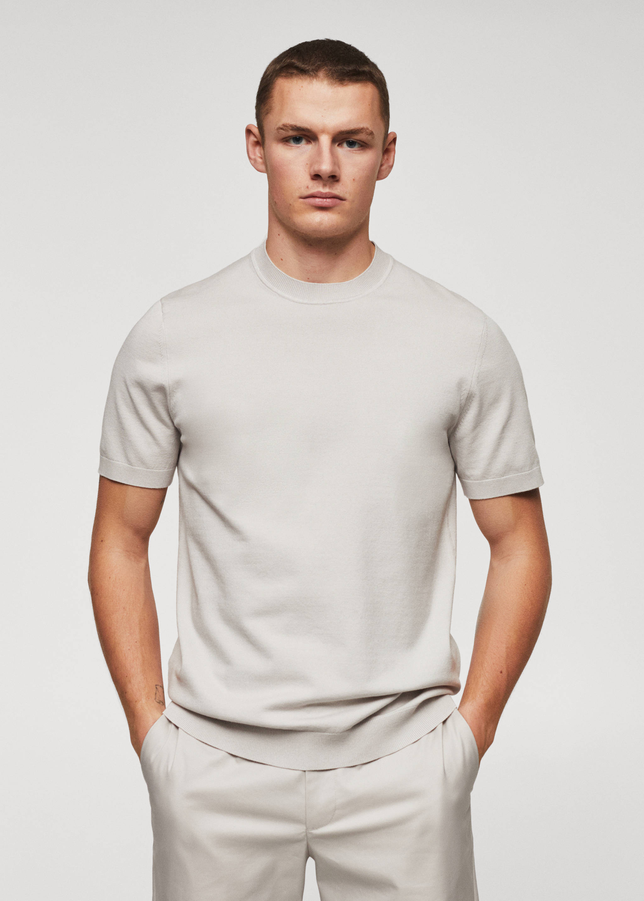 Fine-knit T-shirt - Medium plane