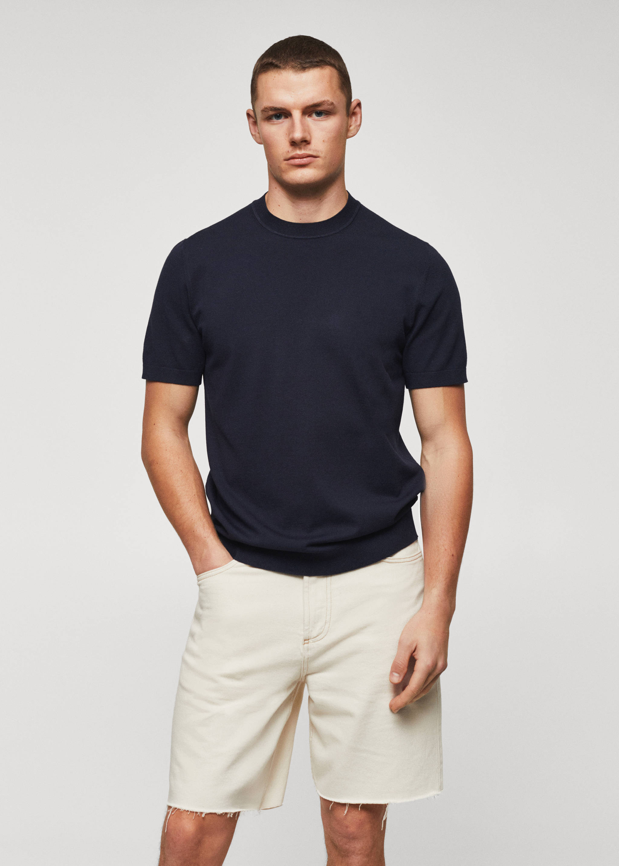 Fine-knit T-shirt - Medium plane