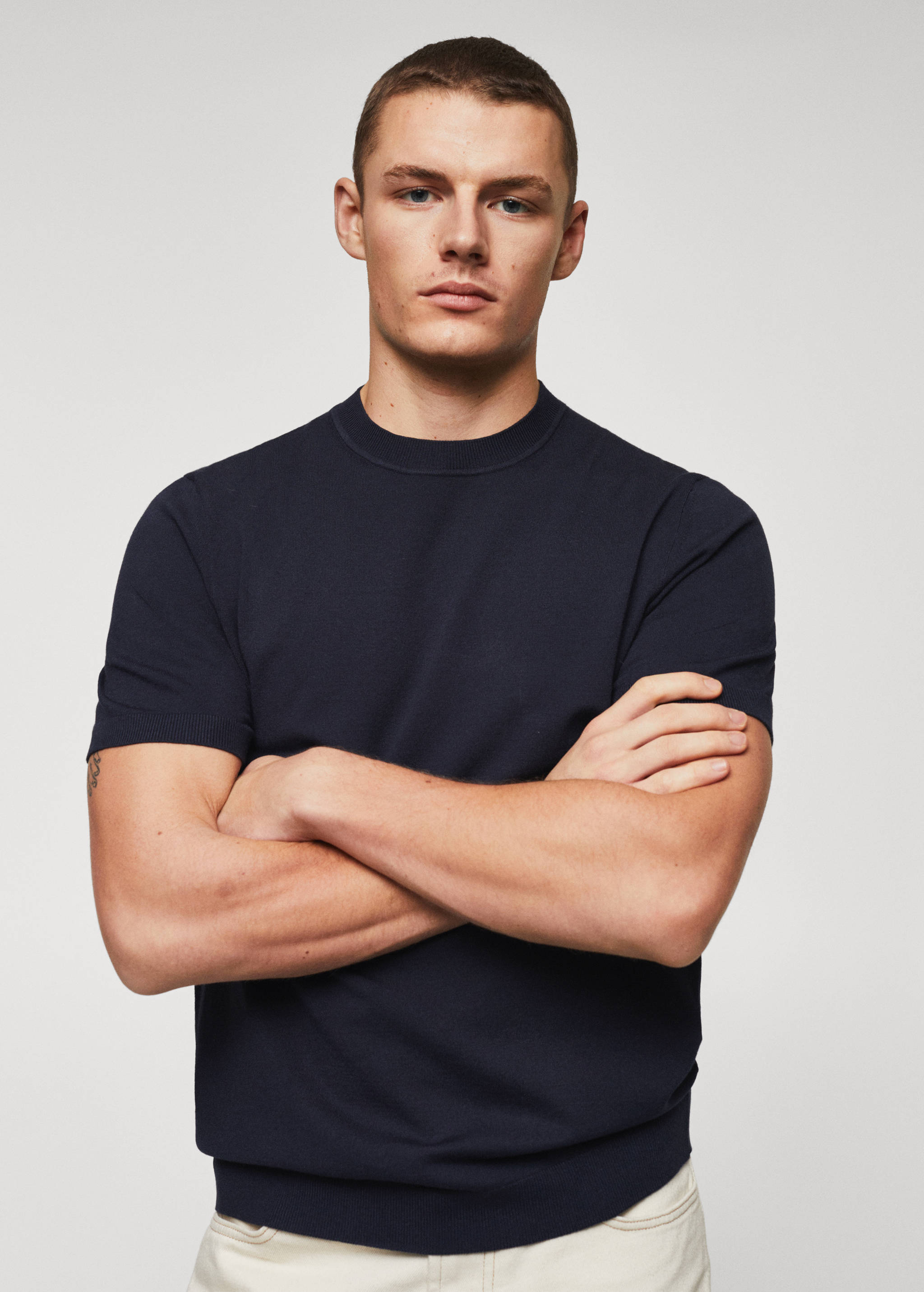 Fine-knit T-shirt - Details of the article 1