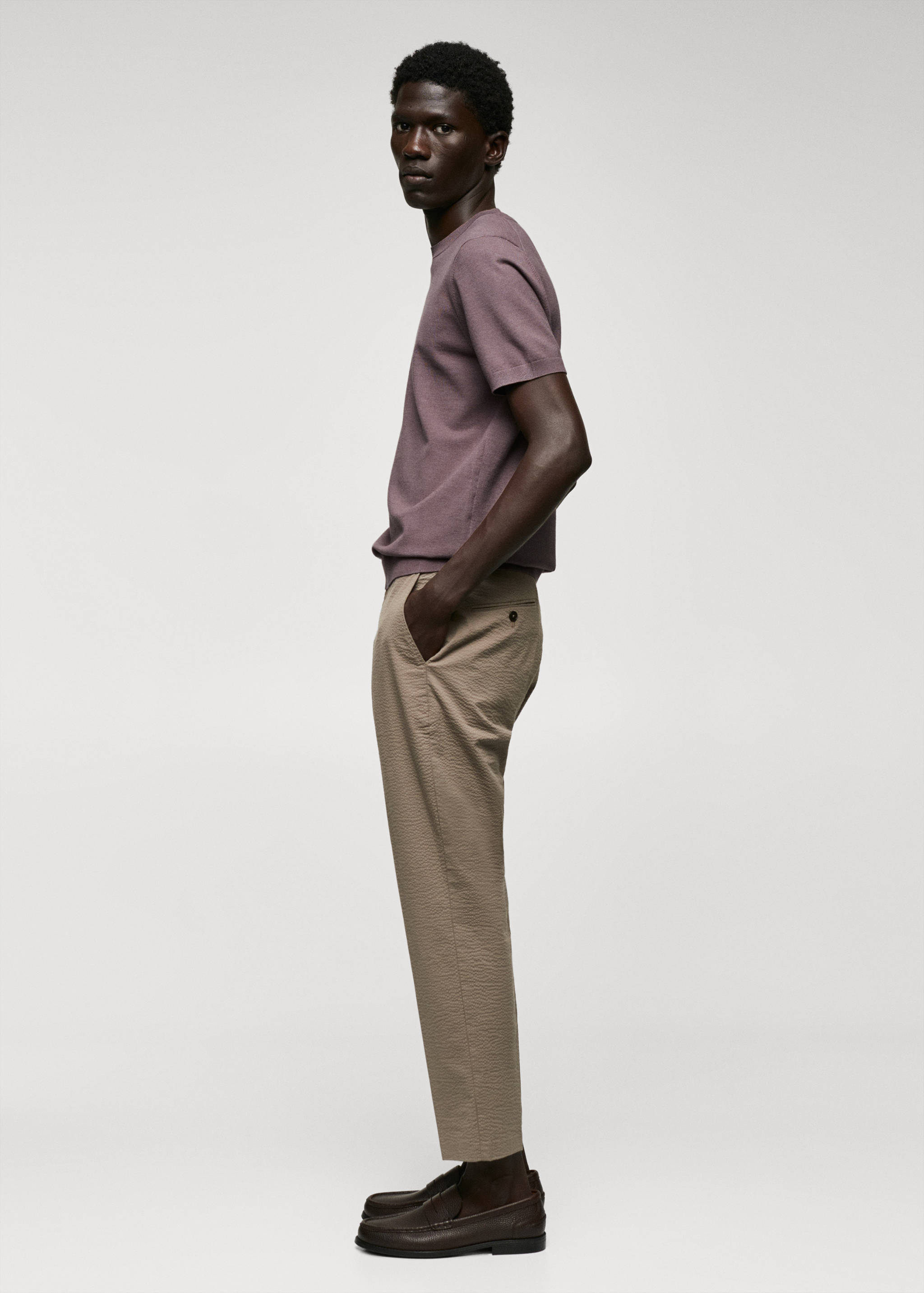 Fine-knit T-shirt - Details of the article 2