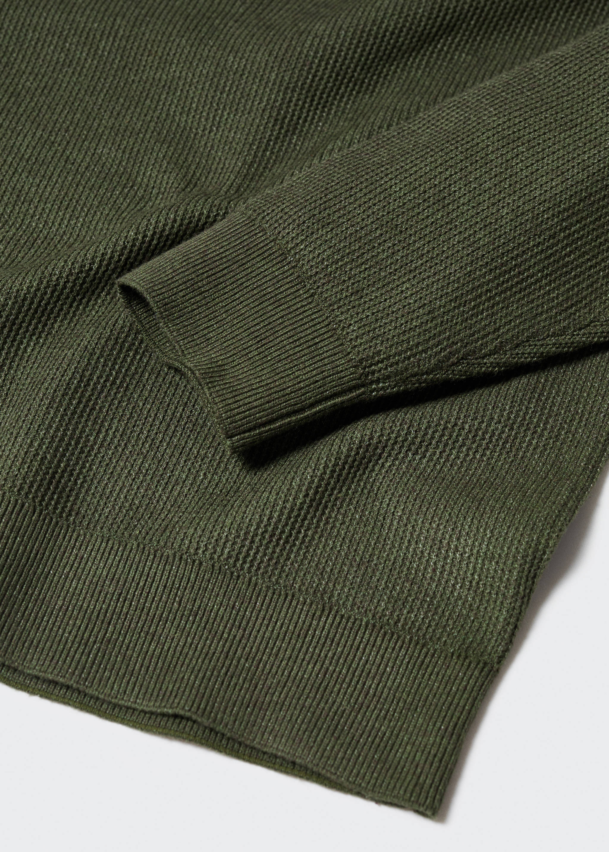 Structured cotton sweater - Details of the article 8