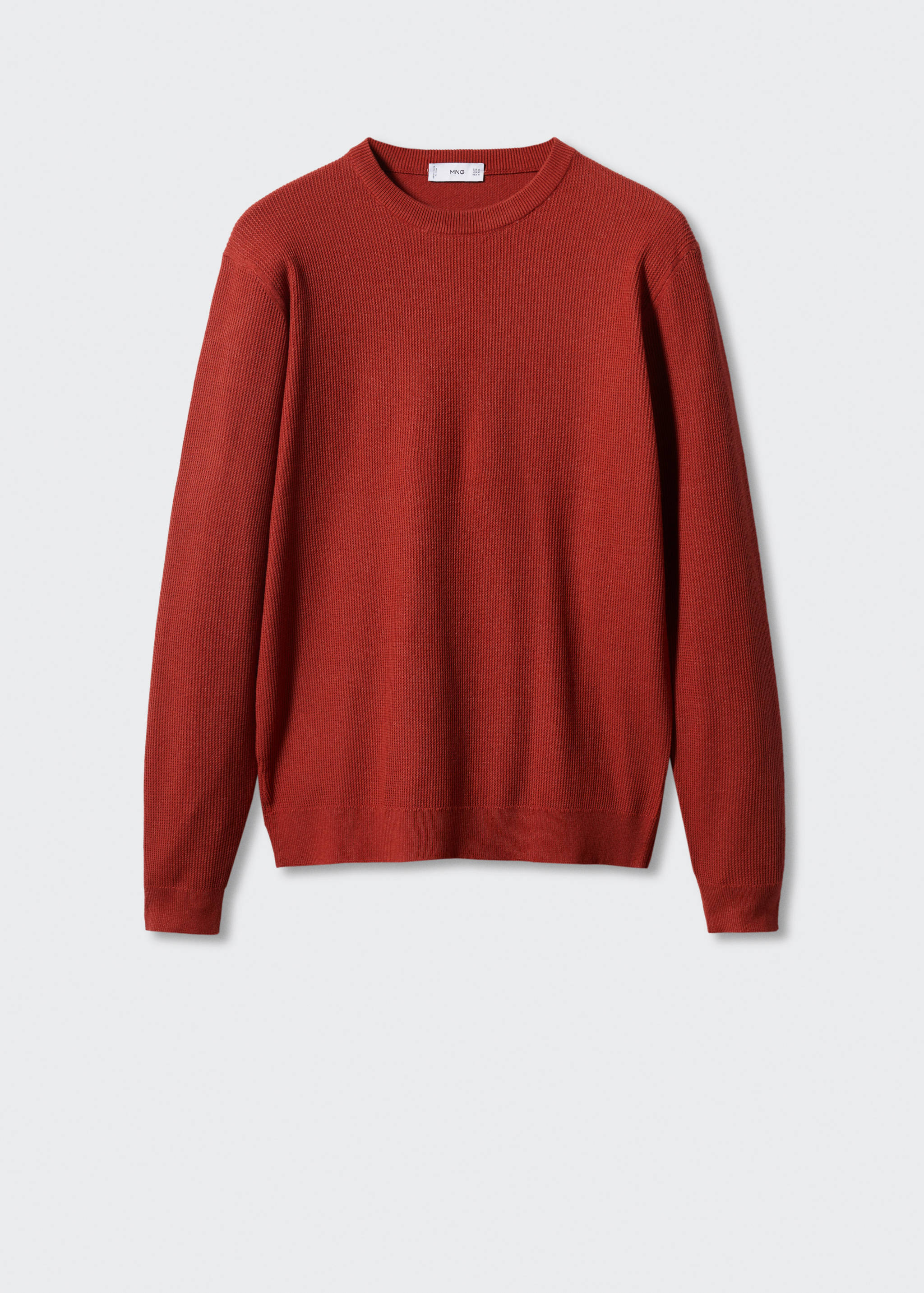 Structured cotton sweater - Article without model