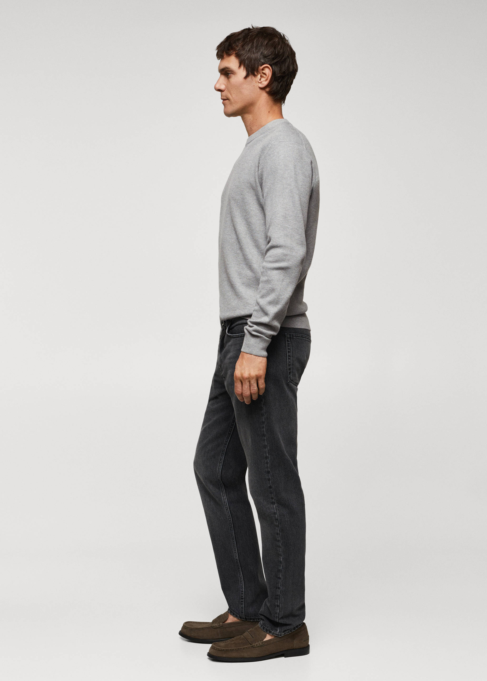 Structured cotton sweater - Details of the article 2