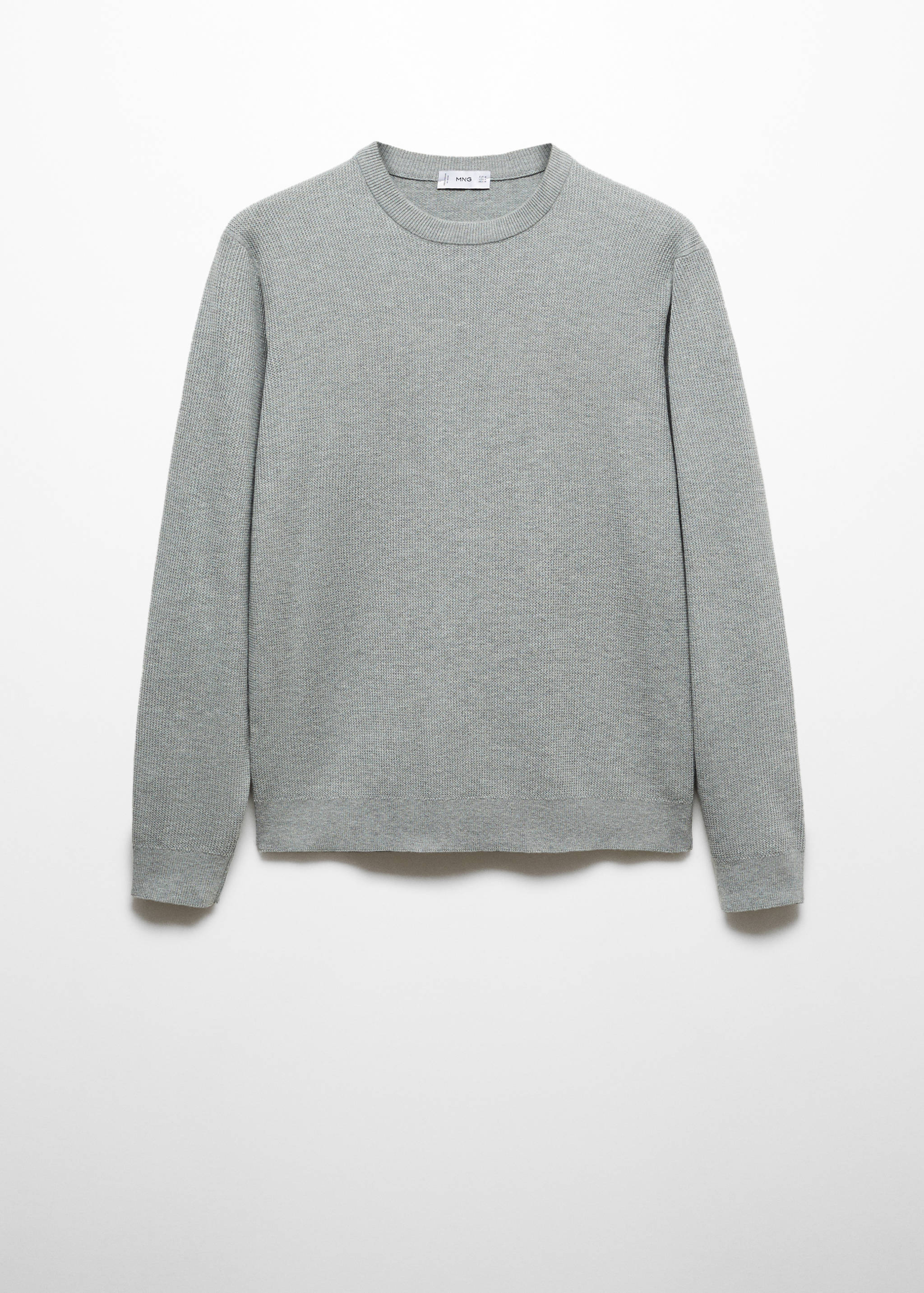 Structured cotton sweater - Article without model