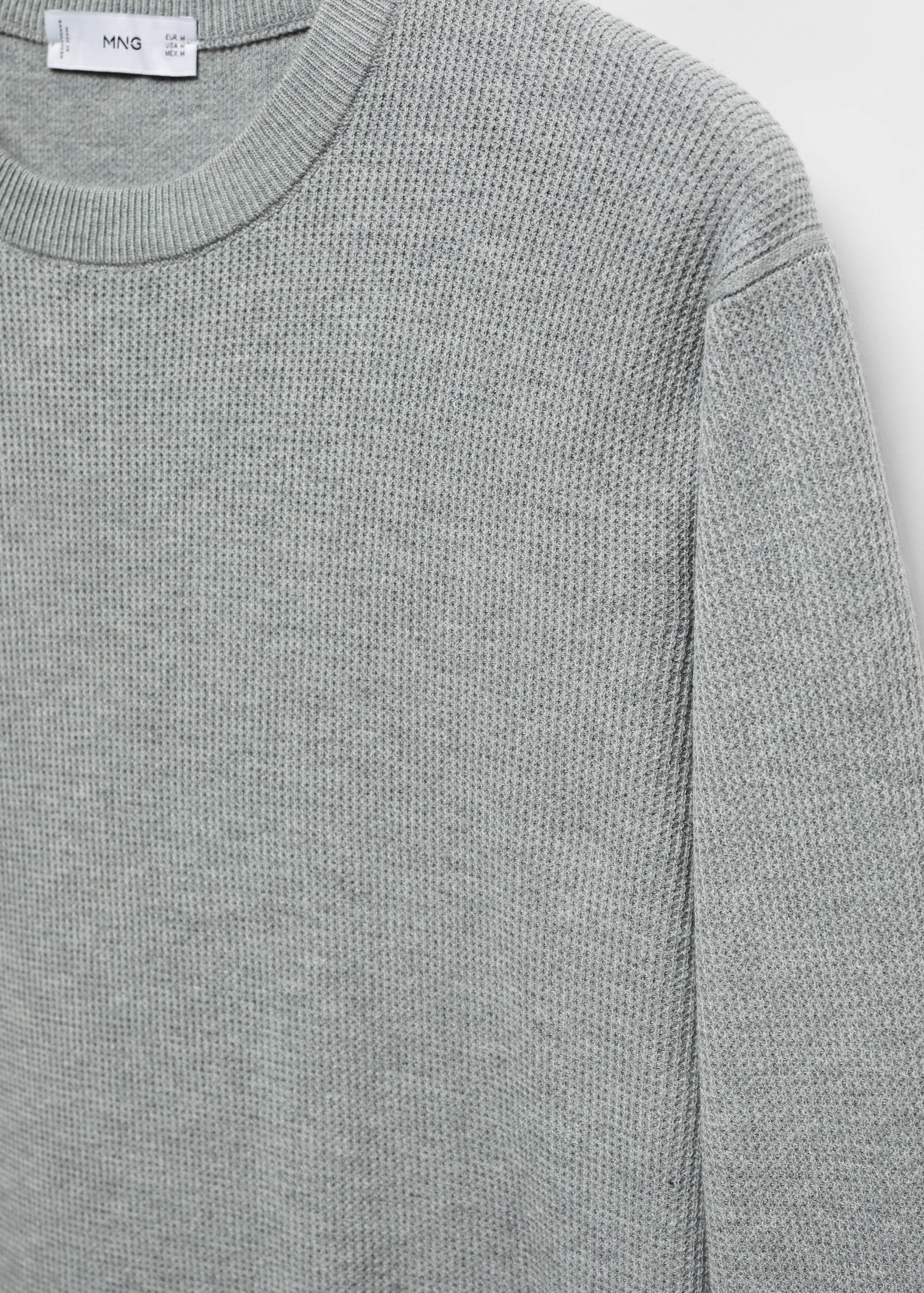 Structured cotton sweater - Details of the article 8