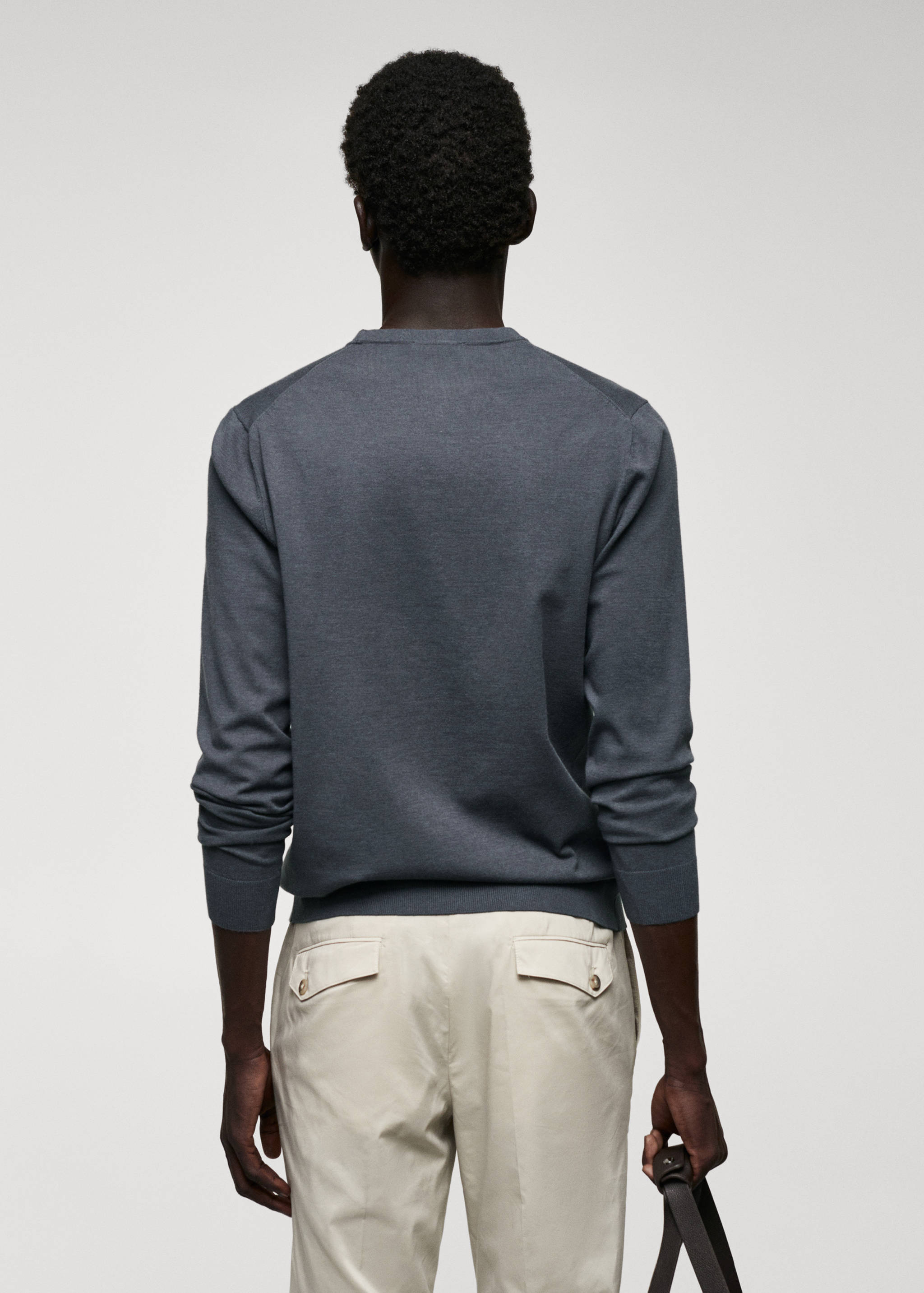 Джемпер из тонкого трикотажа - Обратная сторона изделия