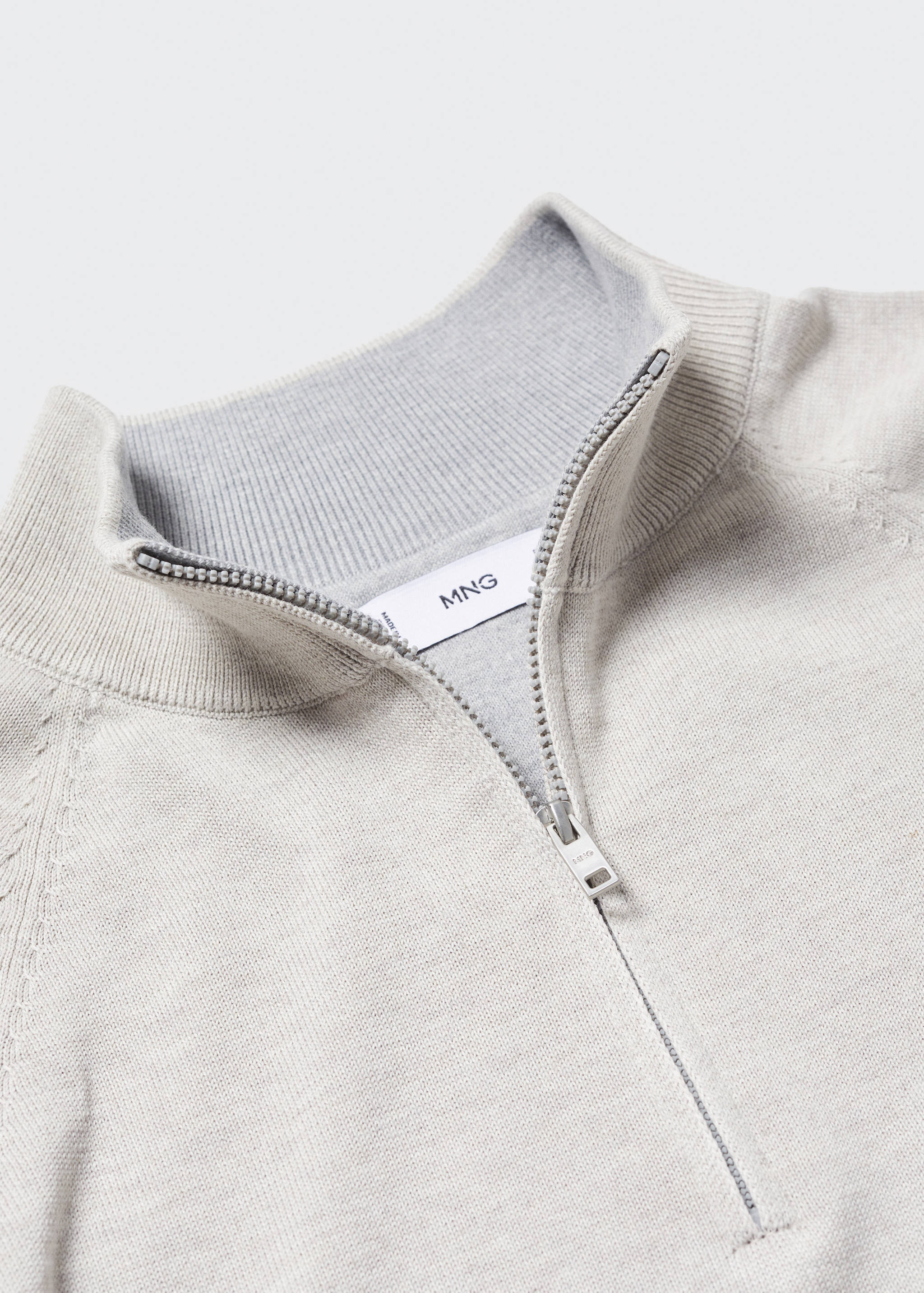 Pull-over coton col zippé - Détail de l'article 8