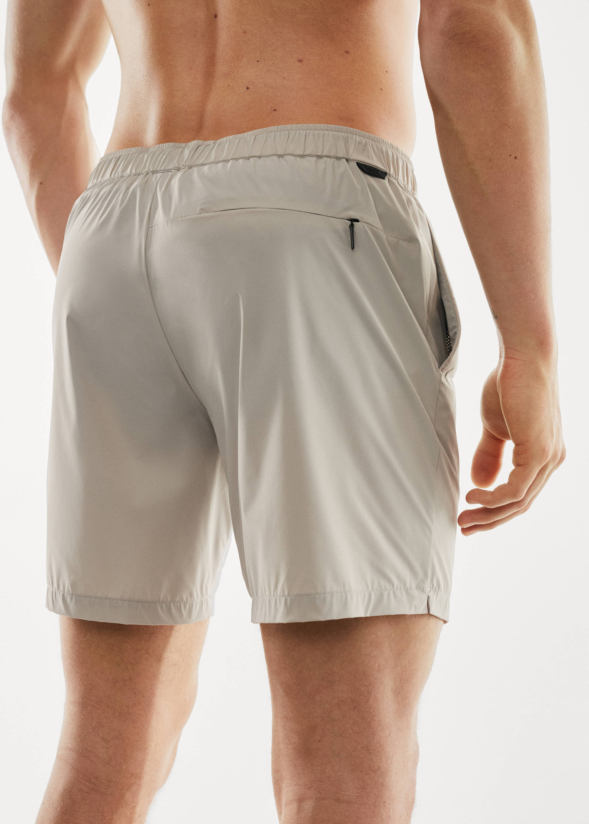 Cord plain swimming trunks - Reverse of the article