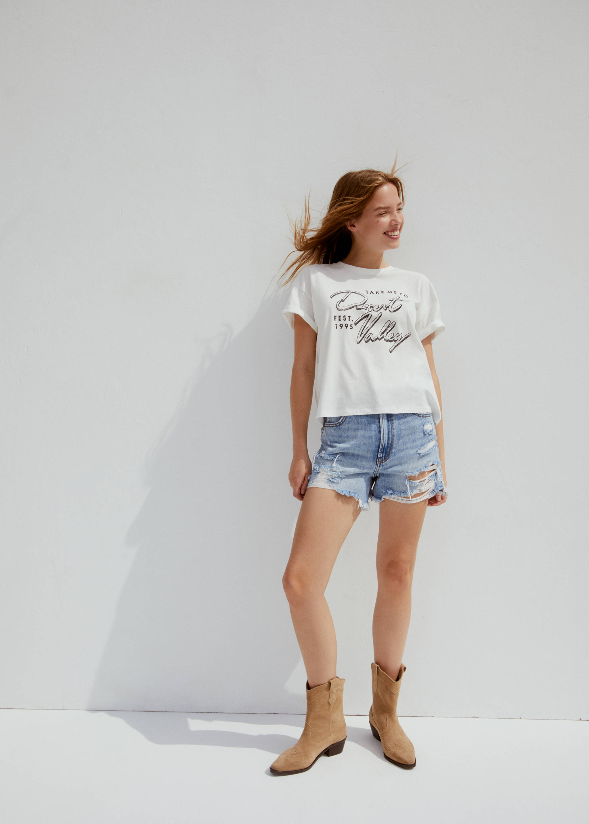 شورت جينز ممزق - تفاصيل المنتج 6