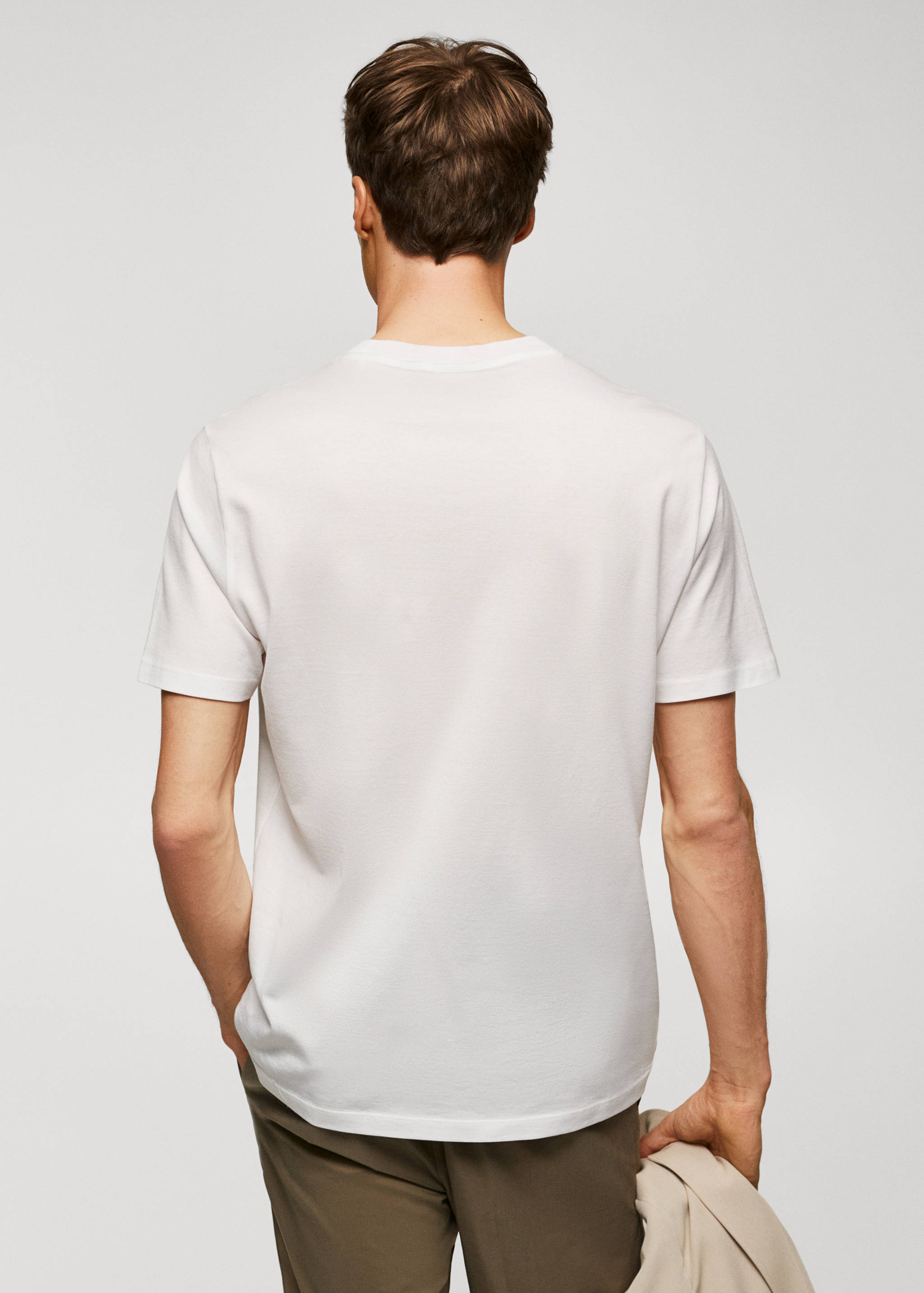 Mercerised regular-fit  t-shirt - Reverse of the article