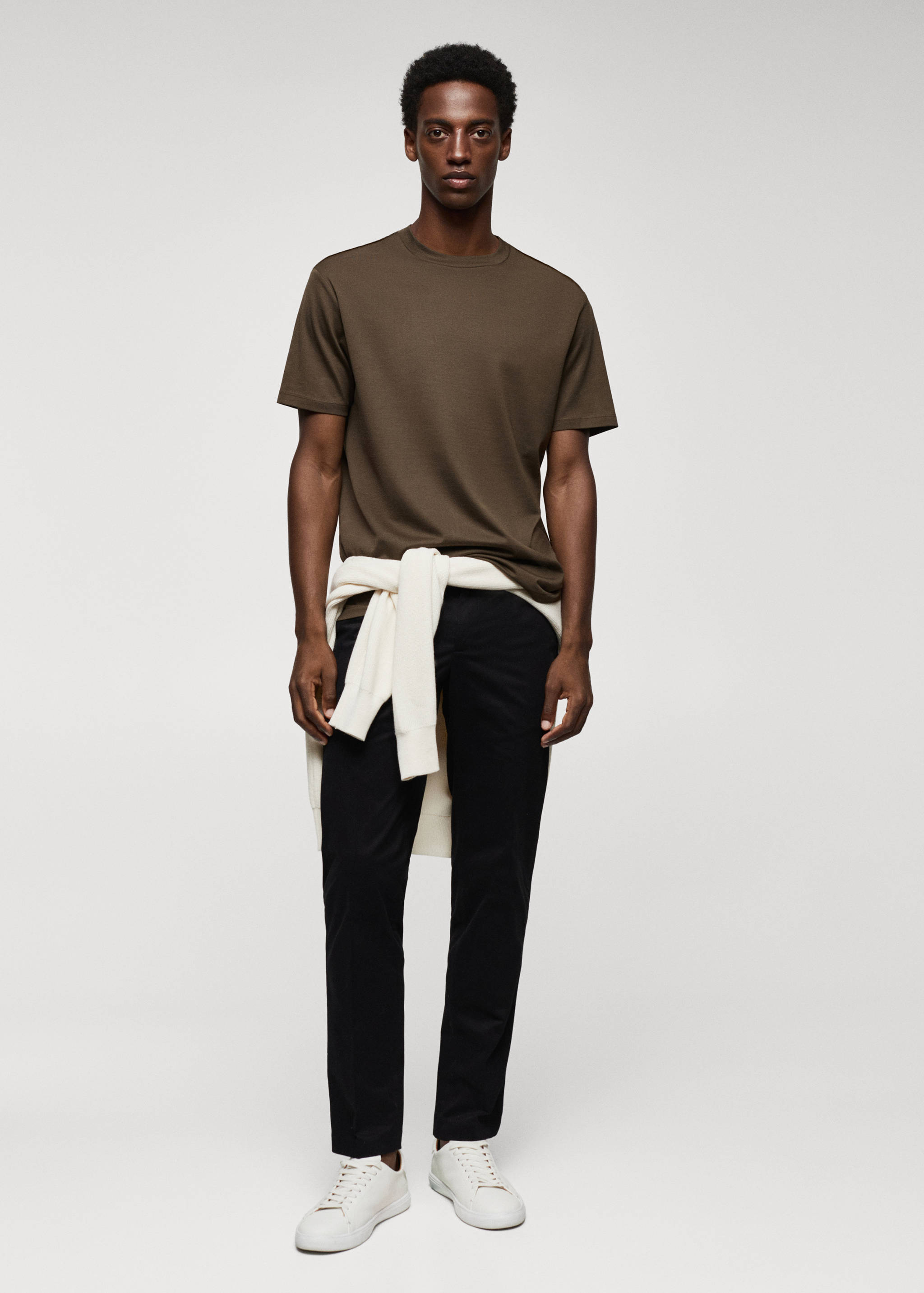 Mercerised regular-fit  t-shirt - General plane