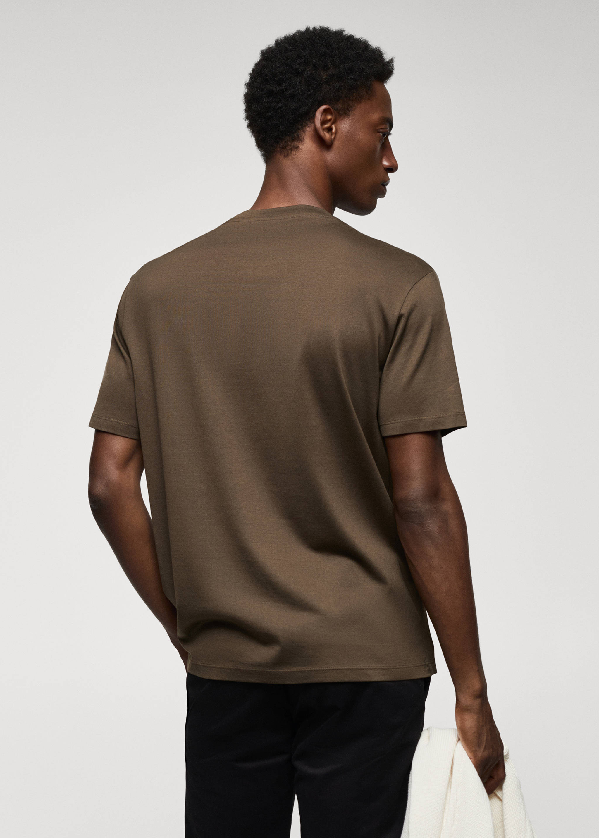 Mercerised regular-fit  t-shirt - Reverse of the article