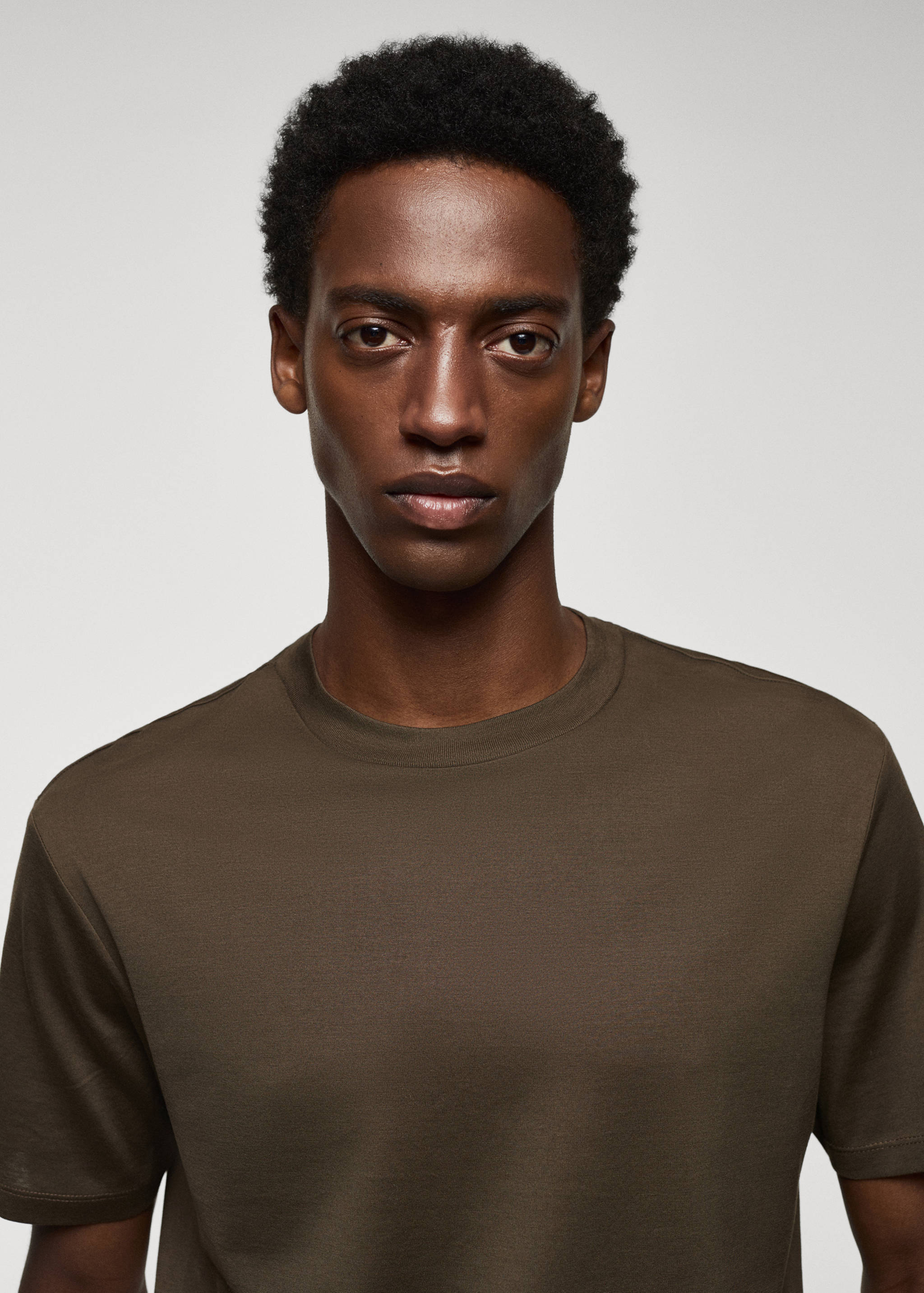 Mercerised regular-fit  t-shirt - Details of the article 1