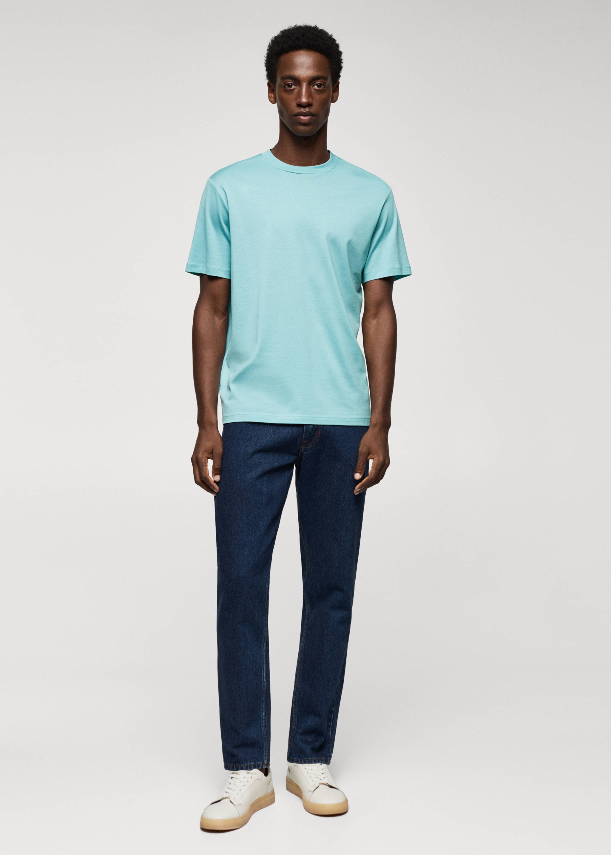 Mercerised regular-fit  t-shirt - General plane