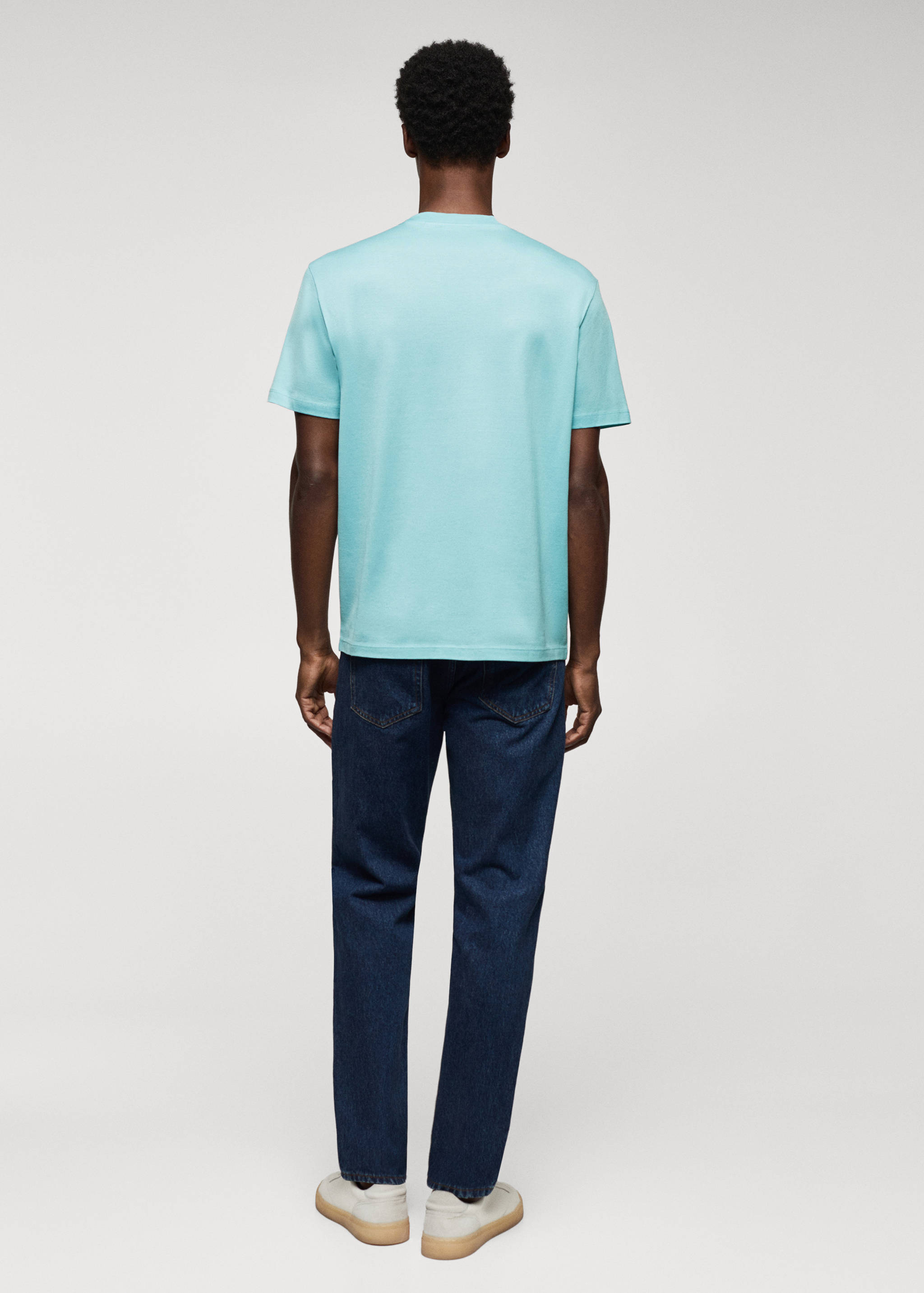 Mercerised regular-fit  t-shirt - Reverse of the article