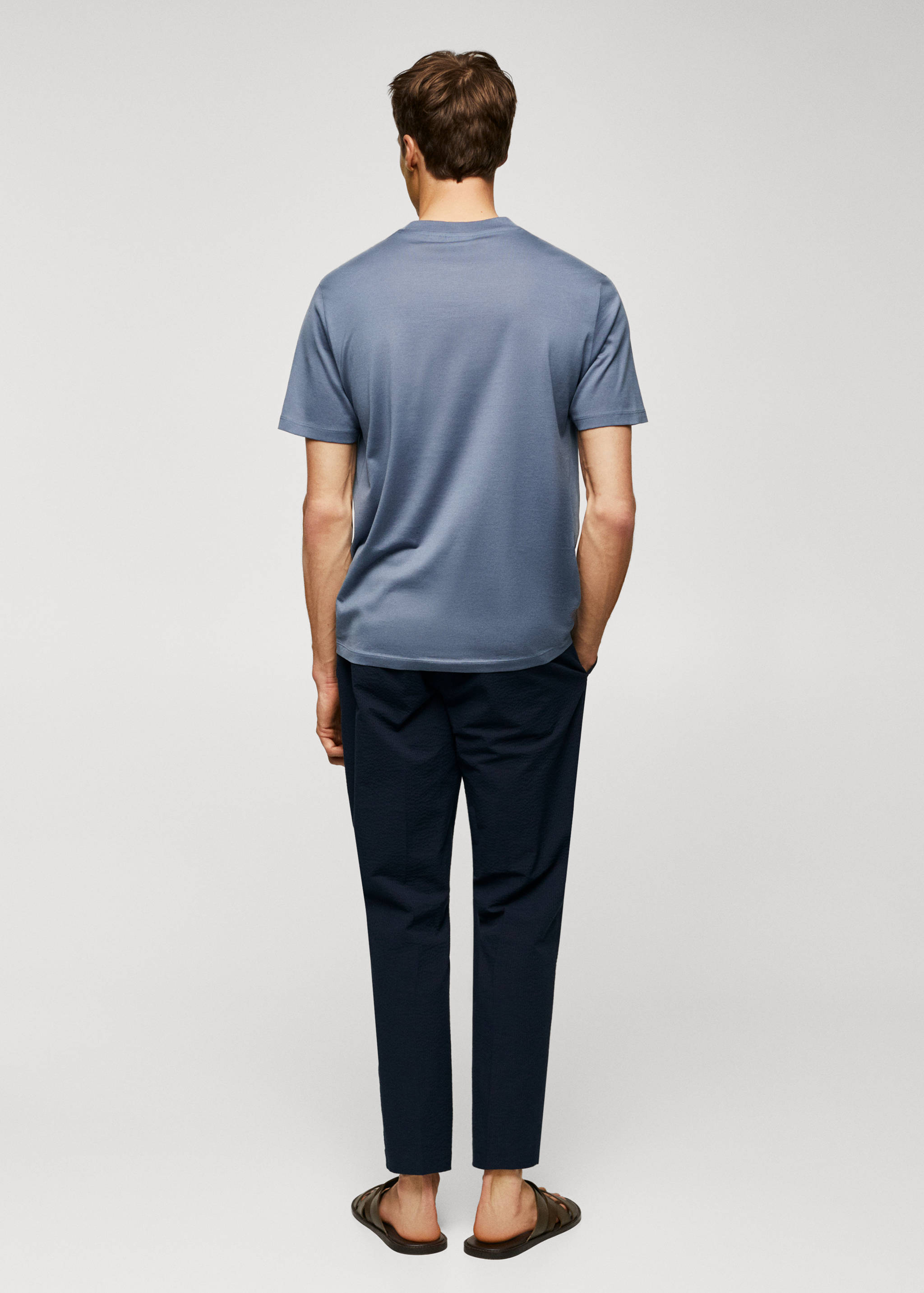 Mercerised regular-fit  t-shirt - Reverse of the article