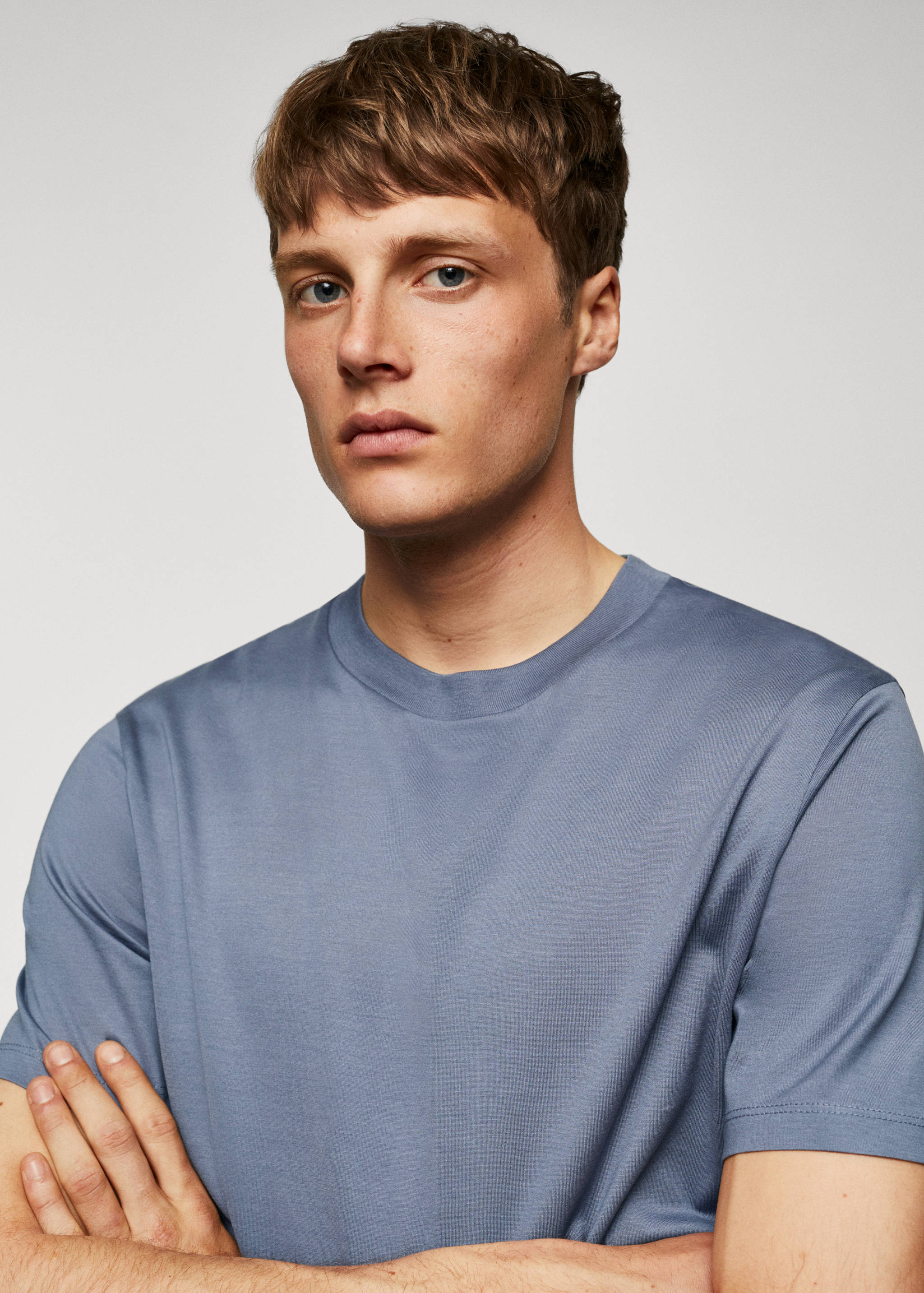 Mercerised regular-fit  t-shirt - Details of the article 1