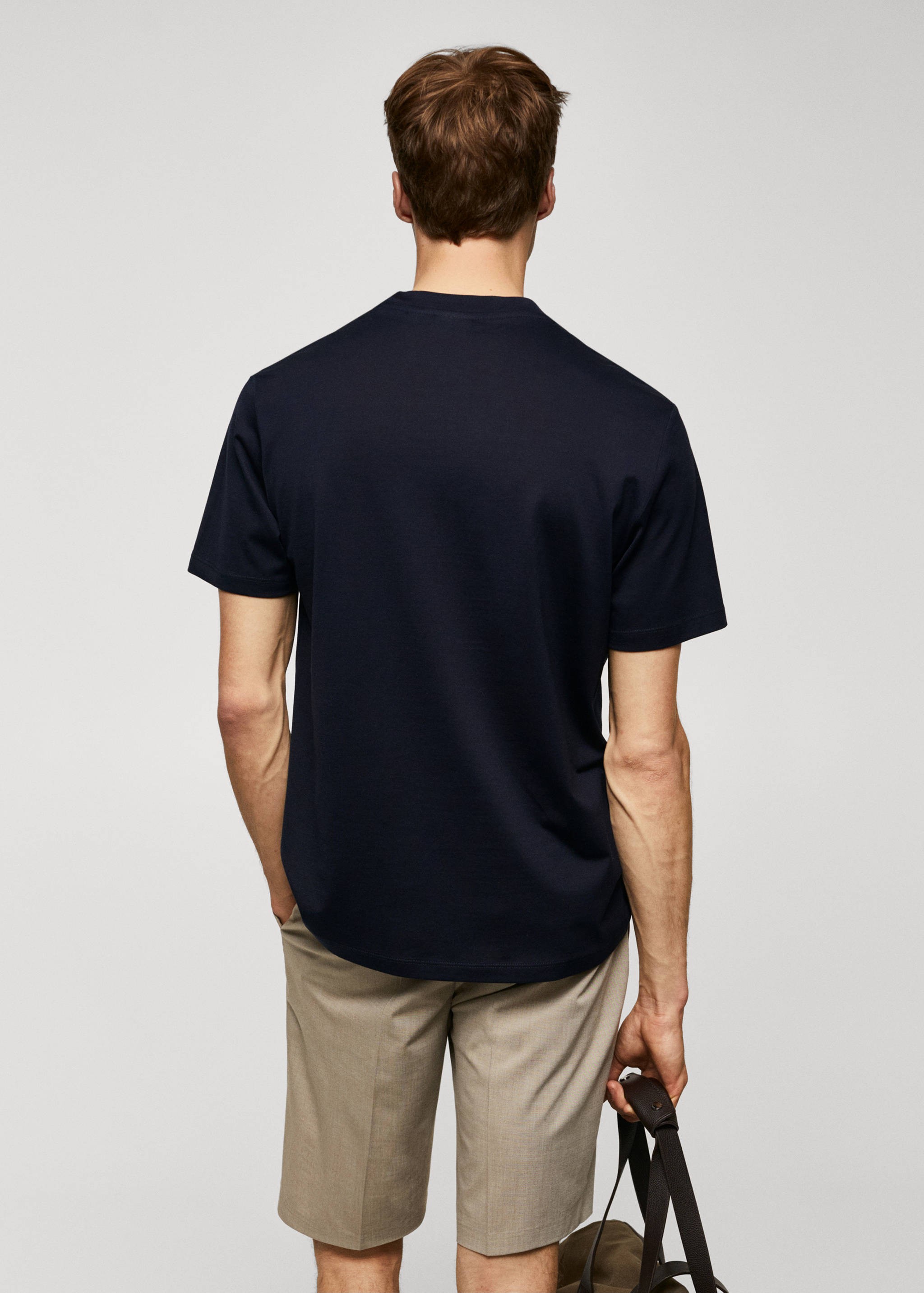 Mercerised regular-fit  t-shirt - Reverse of the article