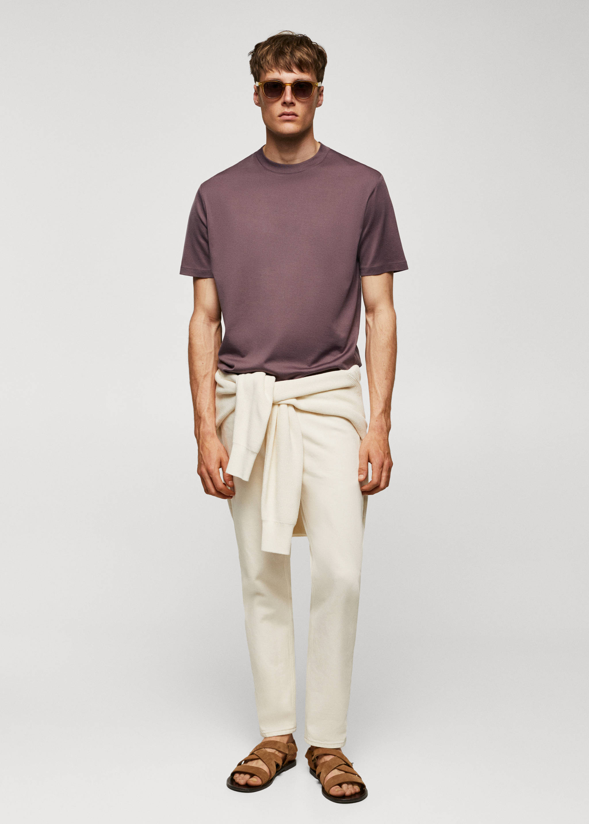 Mercerised regular-fit  t-shirt - General plane