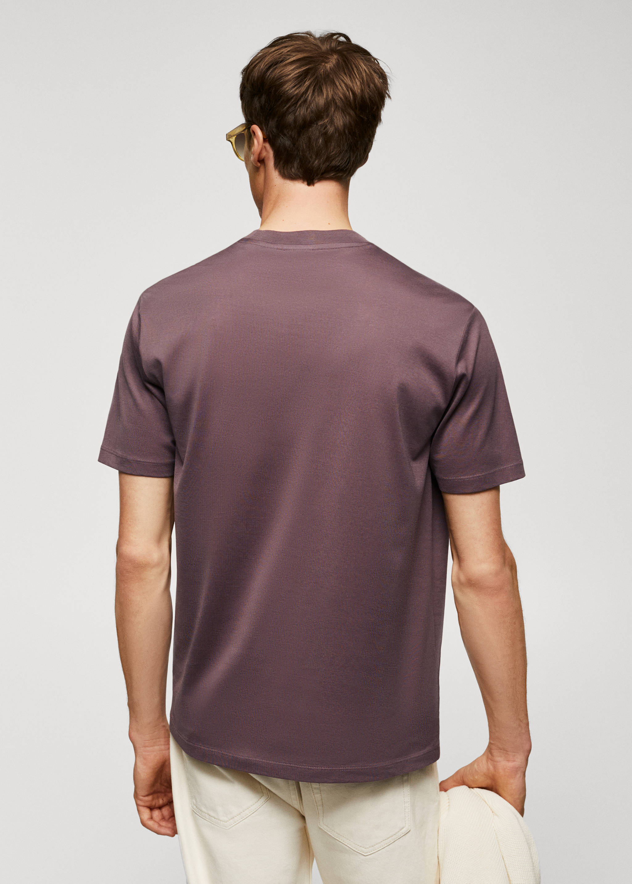 Mercerised regular-fit  t-shirt - Reverse of the article