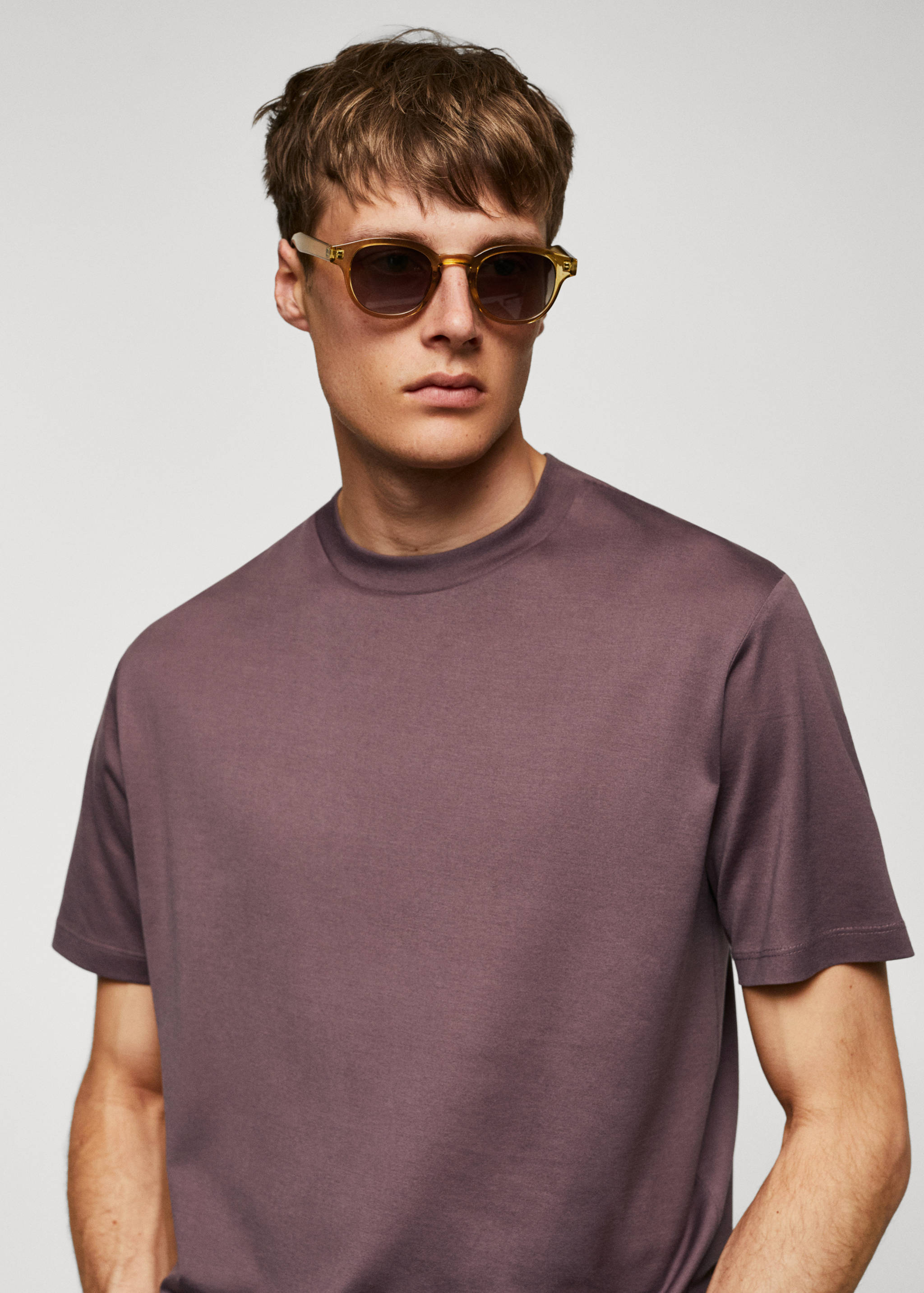 Mercerised regular-fit  t-shirt - Details of the article 1