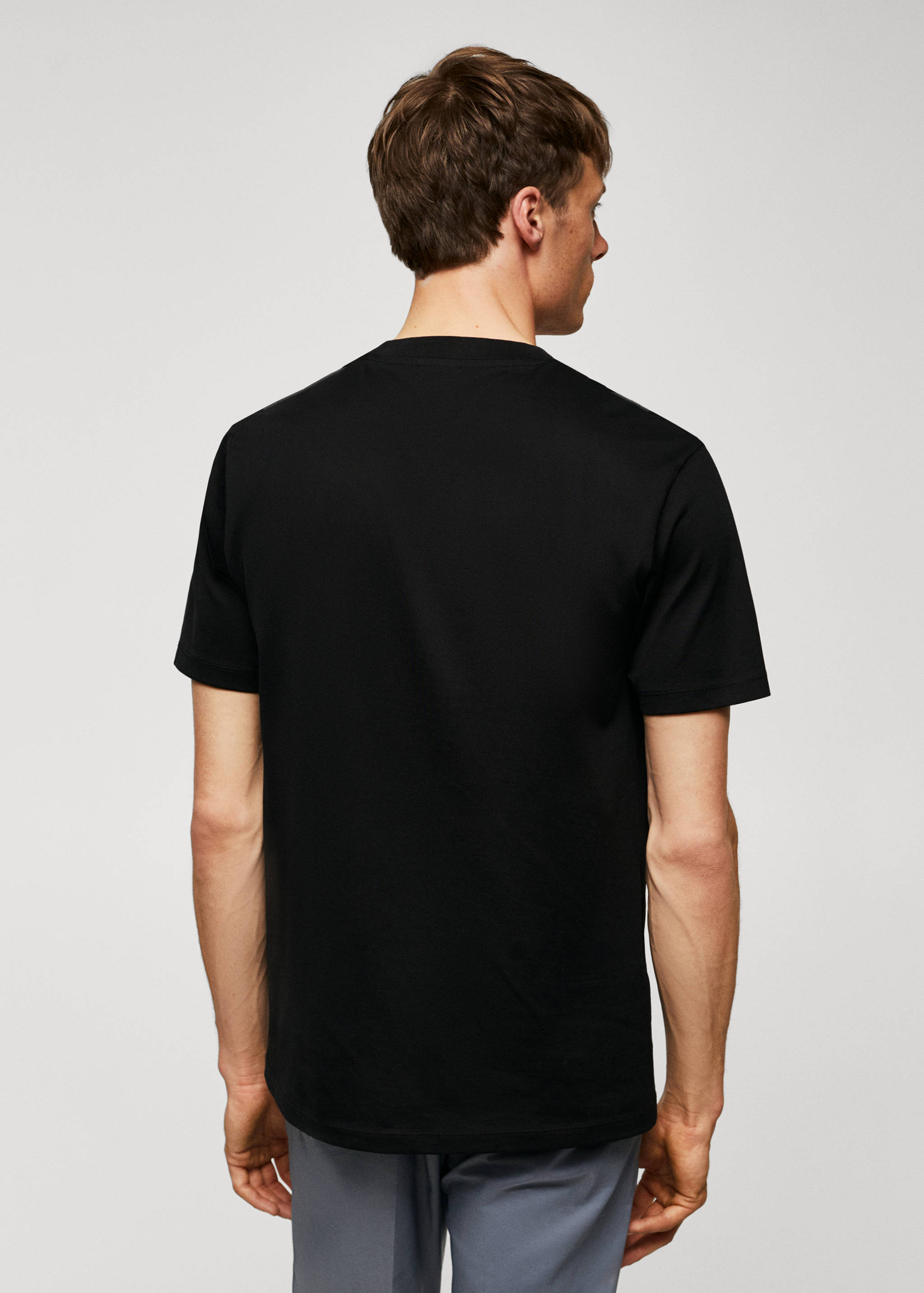 Mercerised regular-fit  t-shirt - Reverse of the article