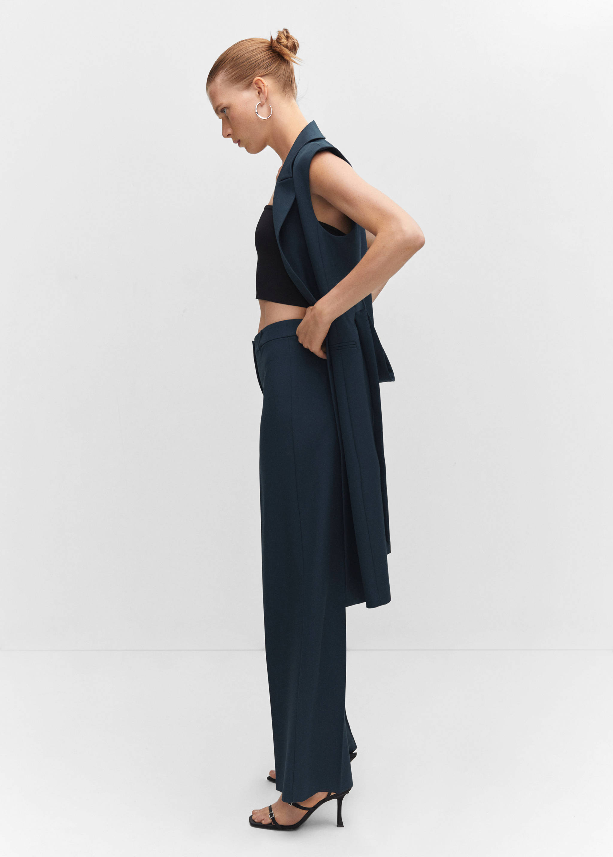 Прямые брюки с защипами - Деталь изделия 2