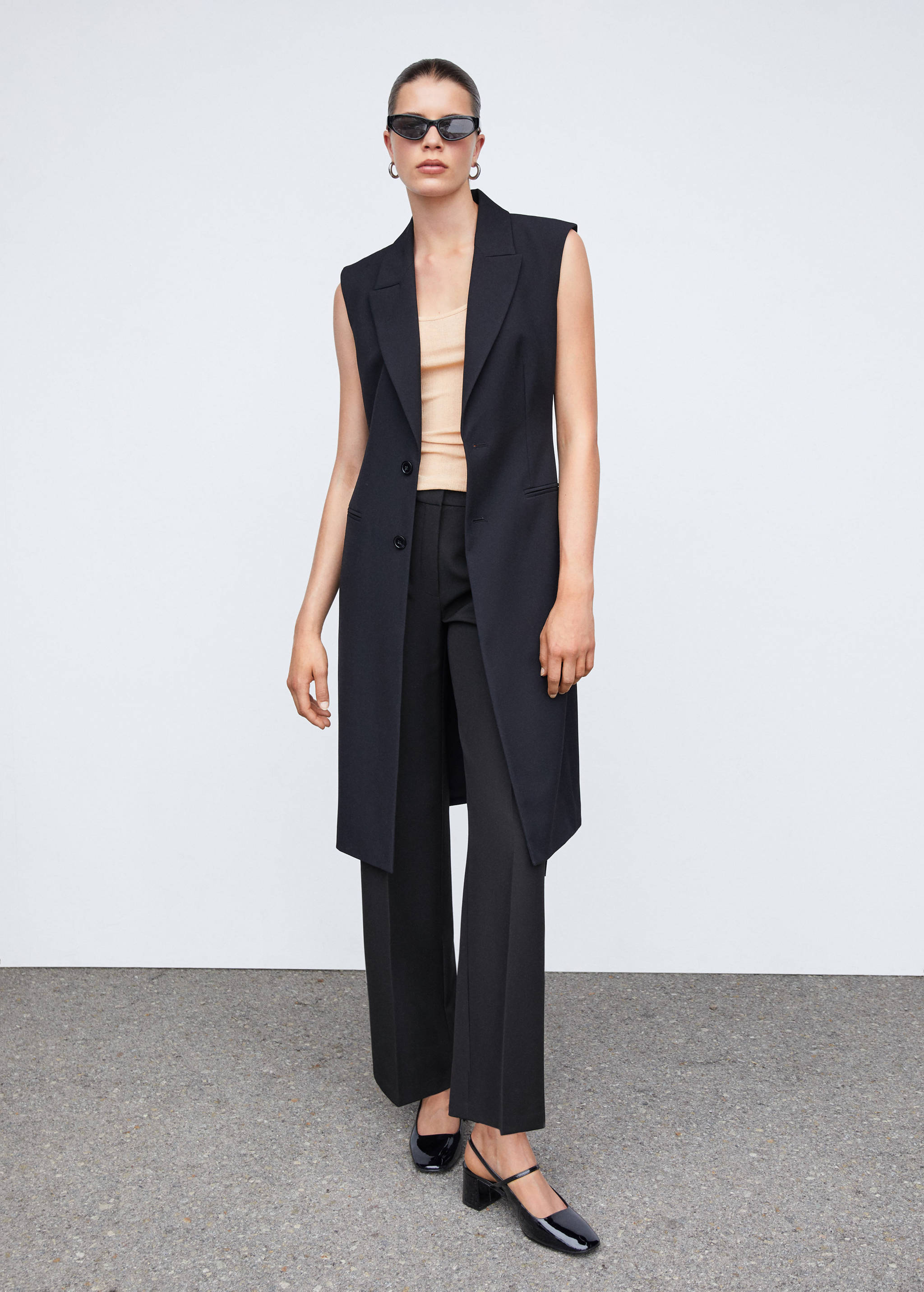 Прямые брюки с защипами - Общий план