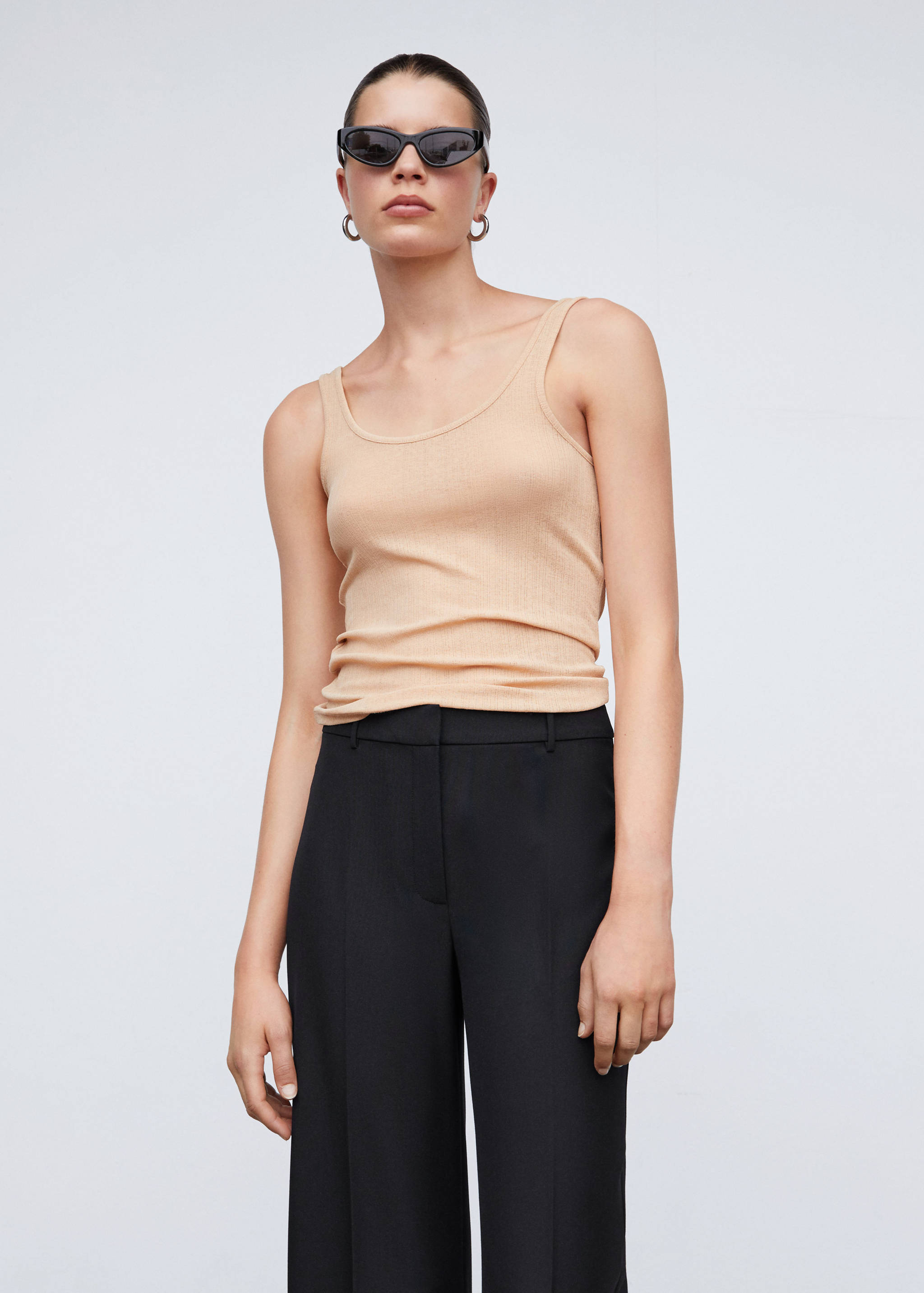 Прямые брюки с защипами - Деталь изделия 1