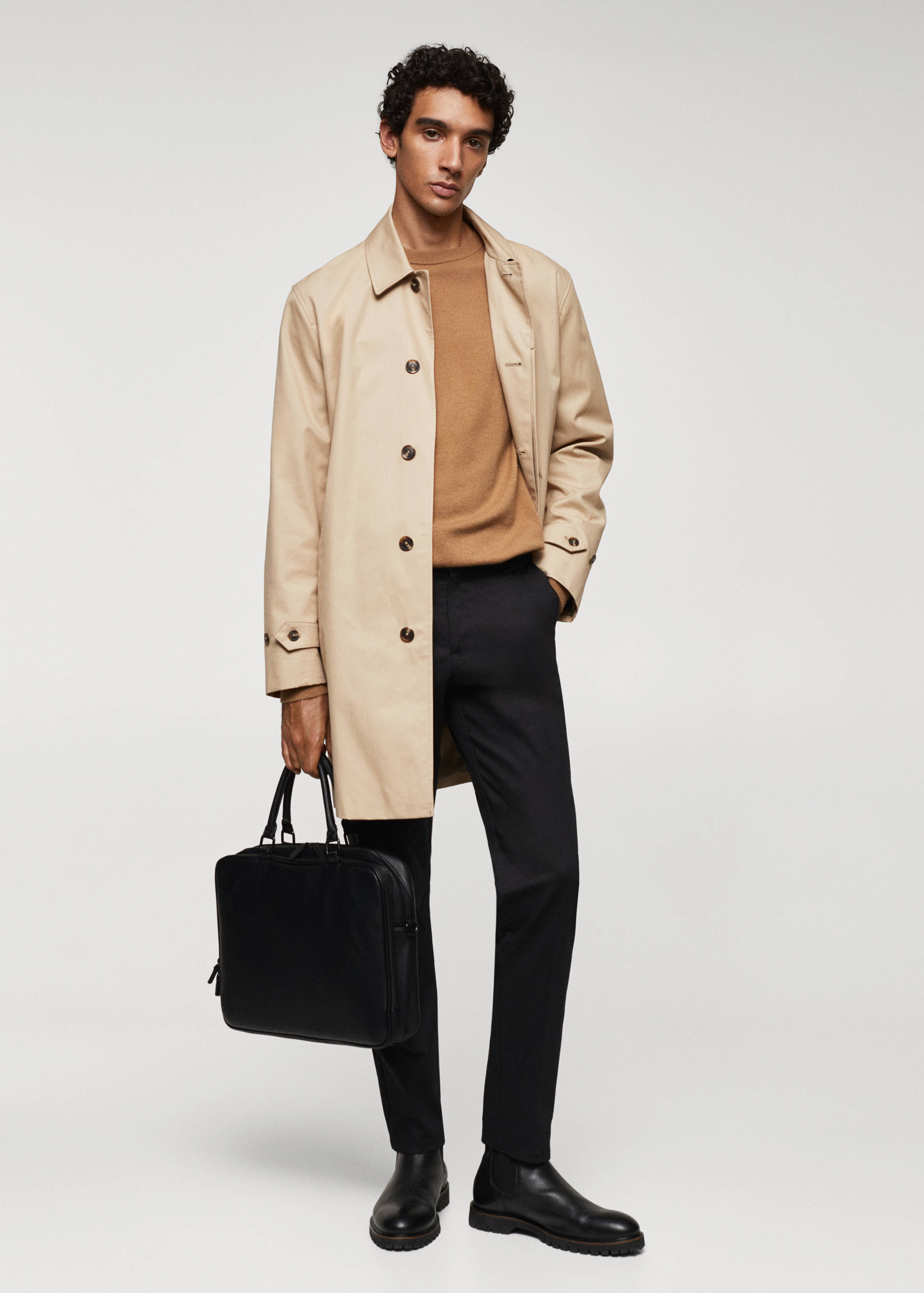 Faux-leather briefcase - General plane