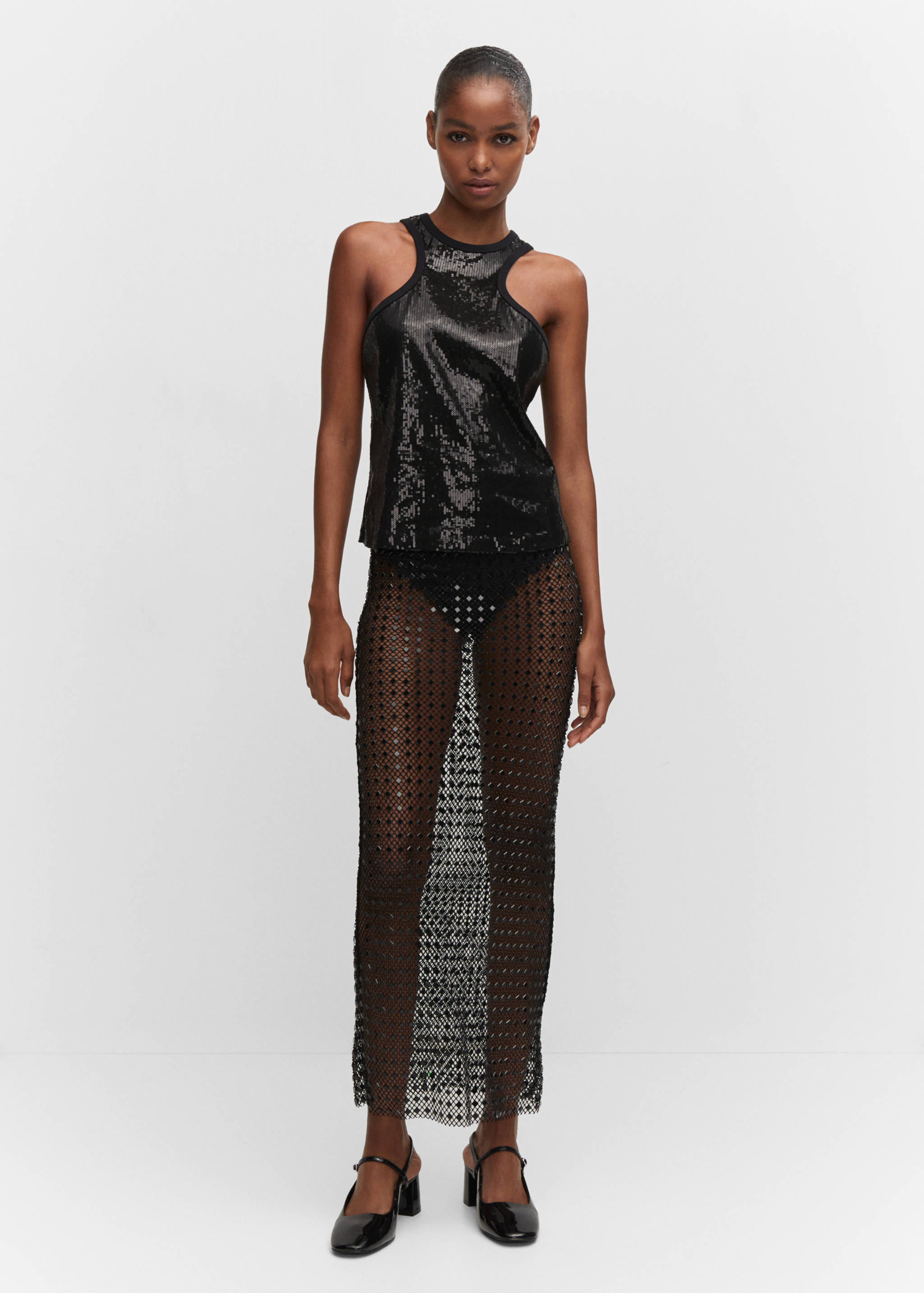 Falda malla strass - Plano general