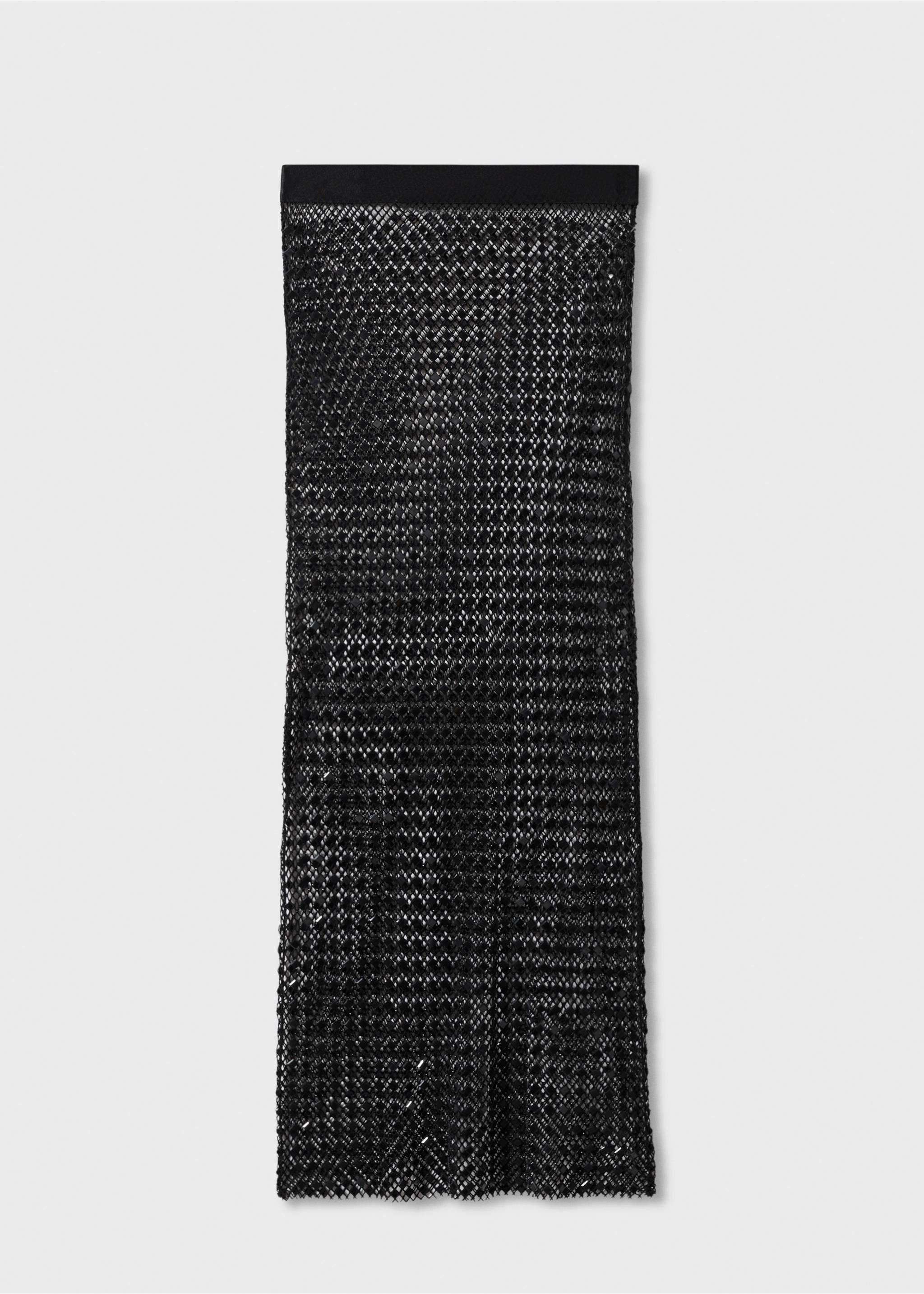 Falda malla strass - Artículo sin modelo, Negro. Ref: 57041026-00.