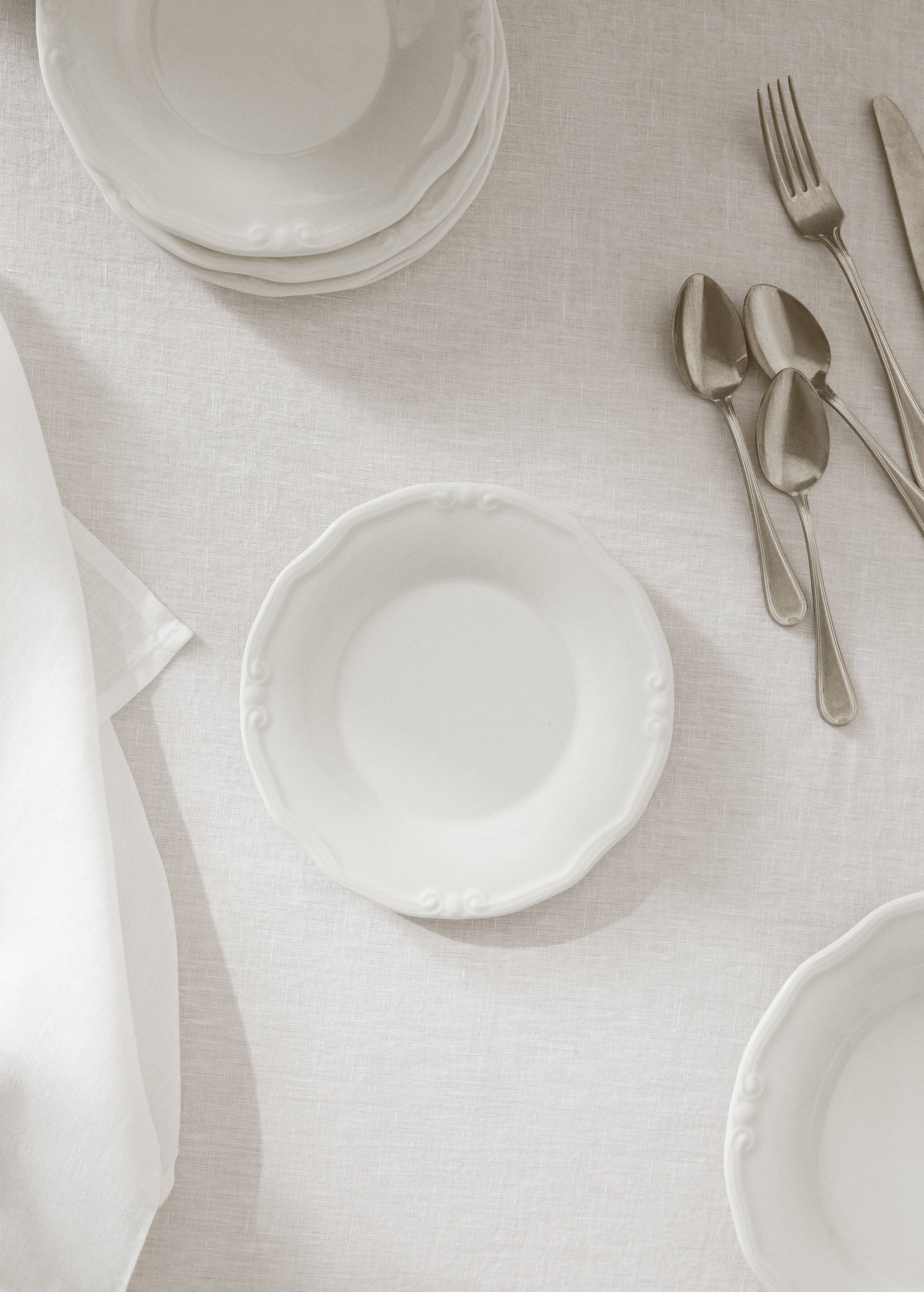 Desszertes tányér romantikus porcelán - Általános sík