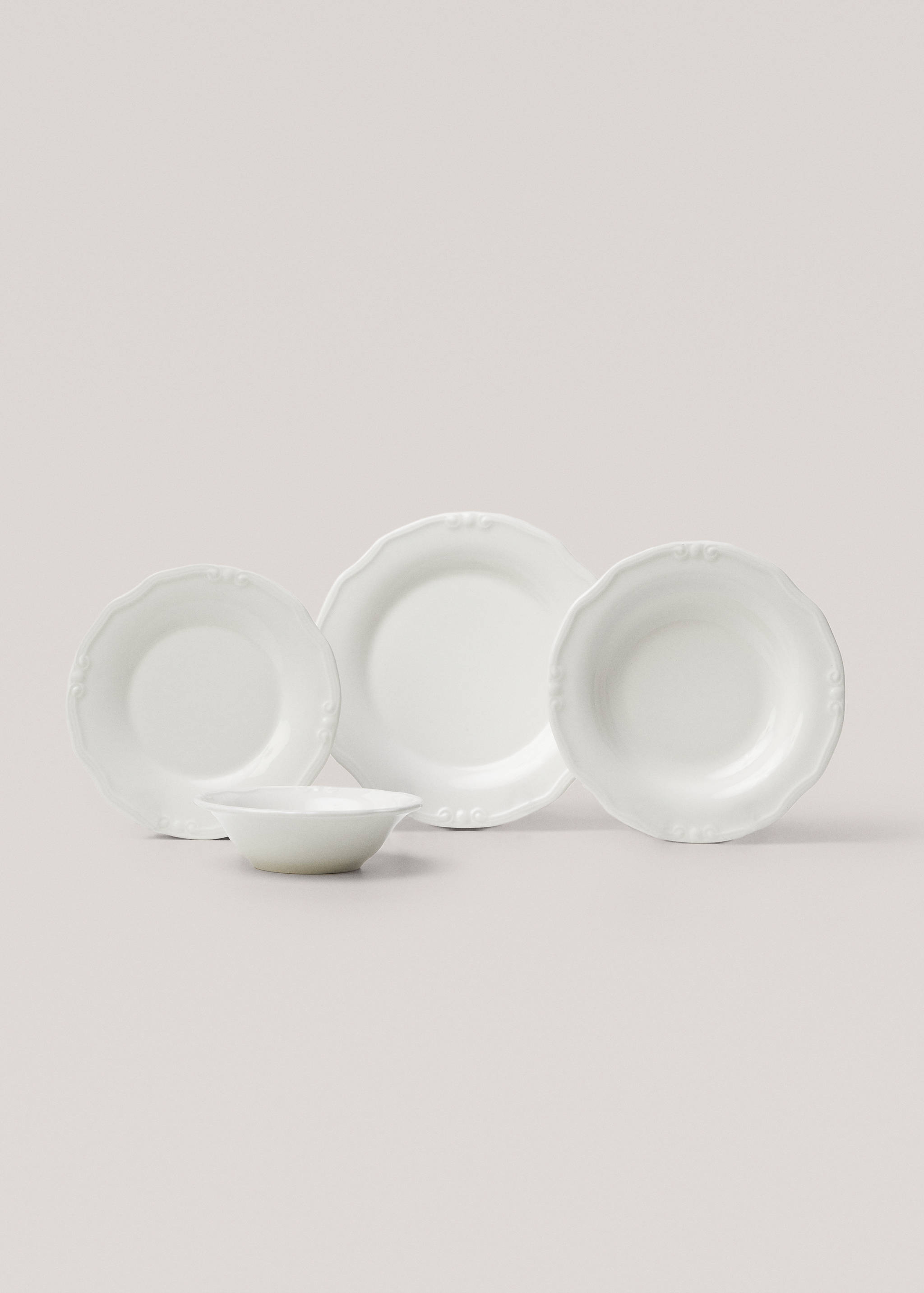 Desszertes tányér romantikus porcelán - A termék adatai 4
