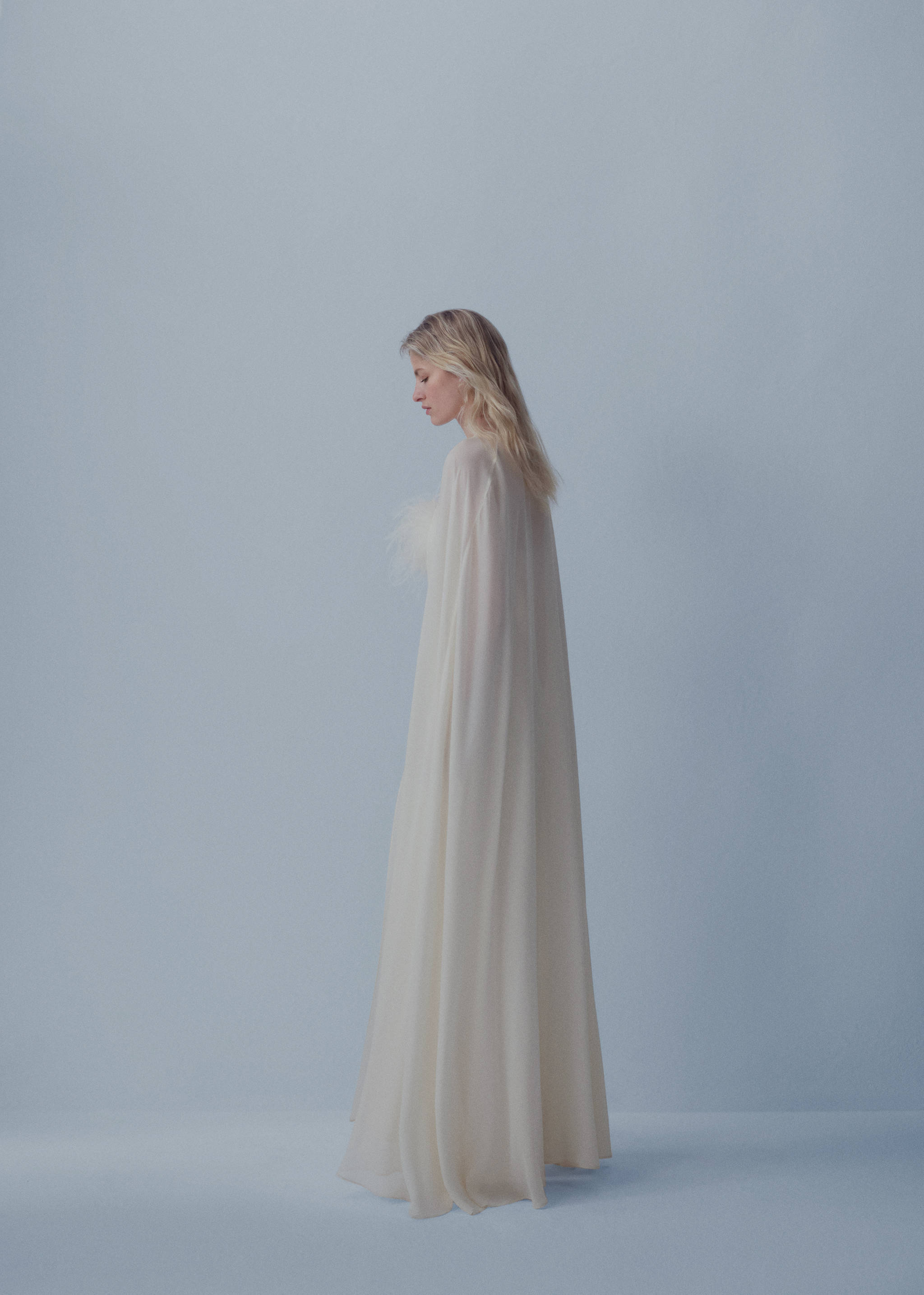 Longue cape ceinture à nouer - Détail de l'article 2