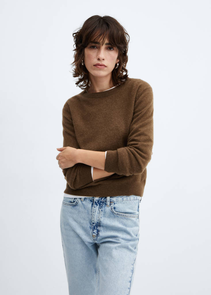 Mid-rise straight jeans — Light Blue