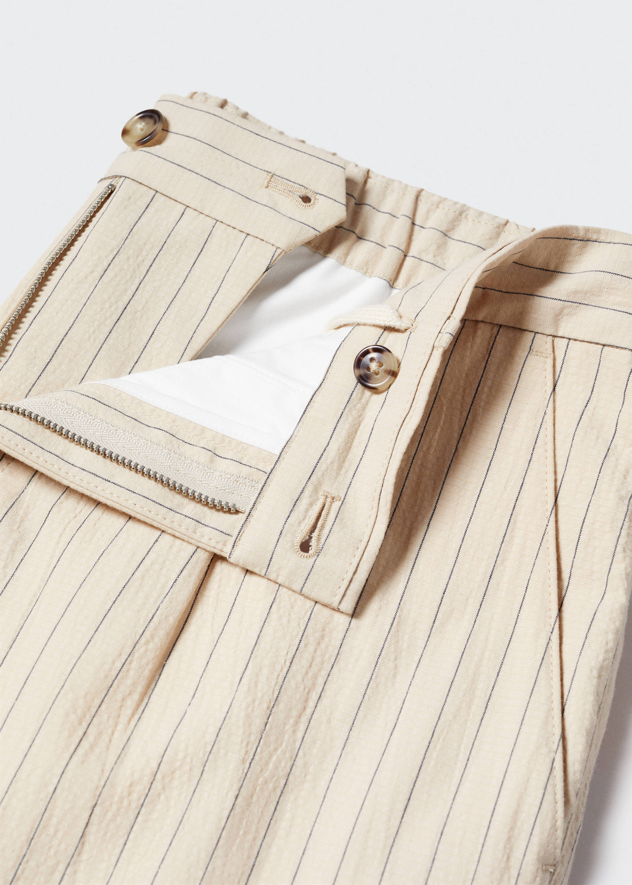Seersucker broek van katoen en linnen - Detail van het artikel 8