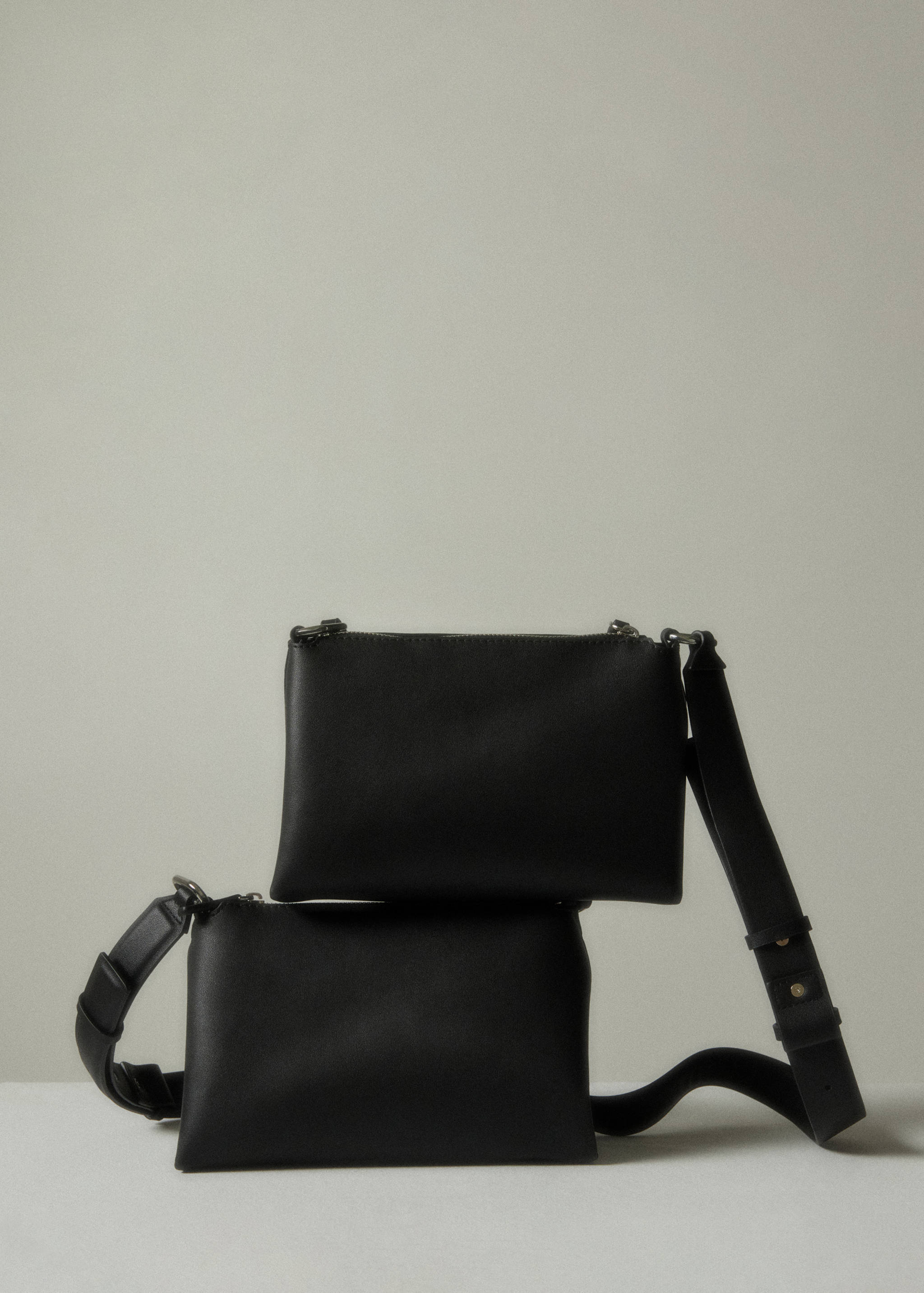 Faux-leather shoulder bag - General plane