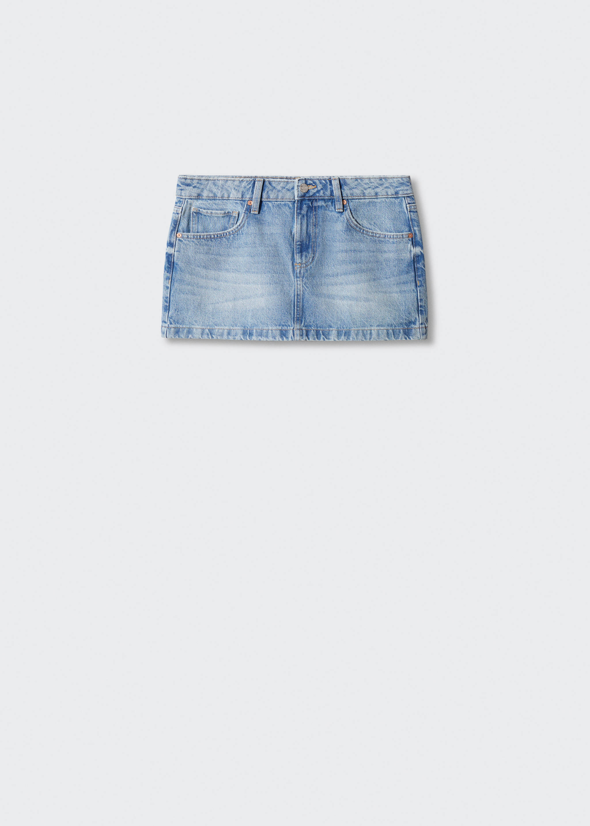 Low-rise denim mini skirt - Article without model