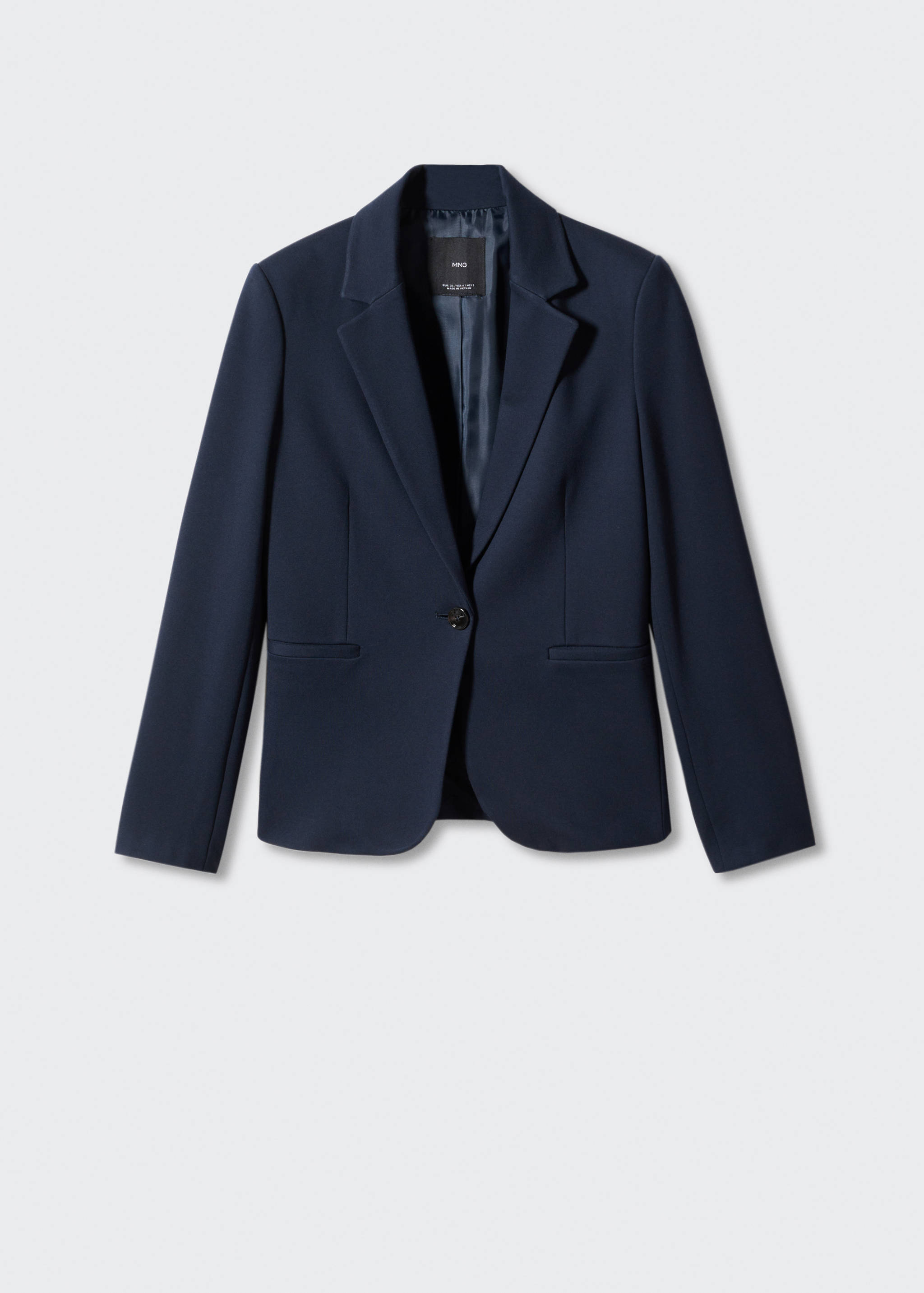 Fitted jacket with blunt stitching - Article without model