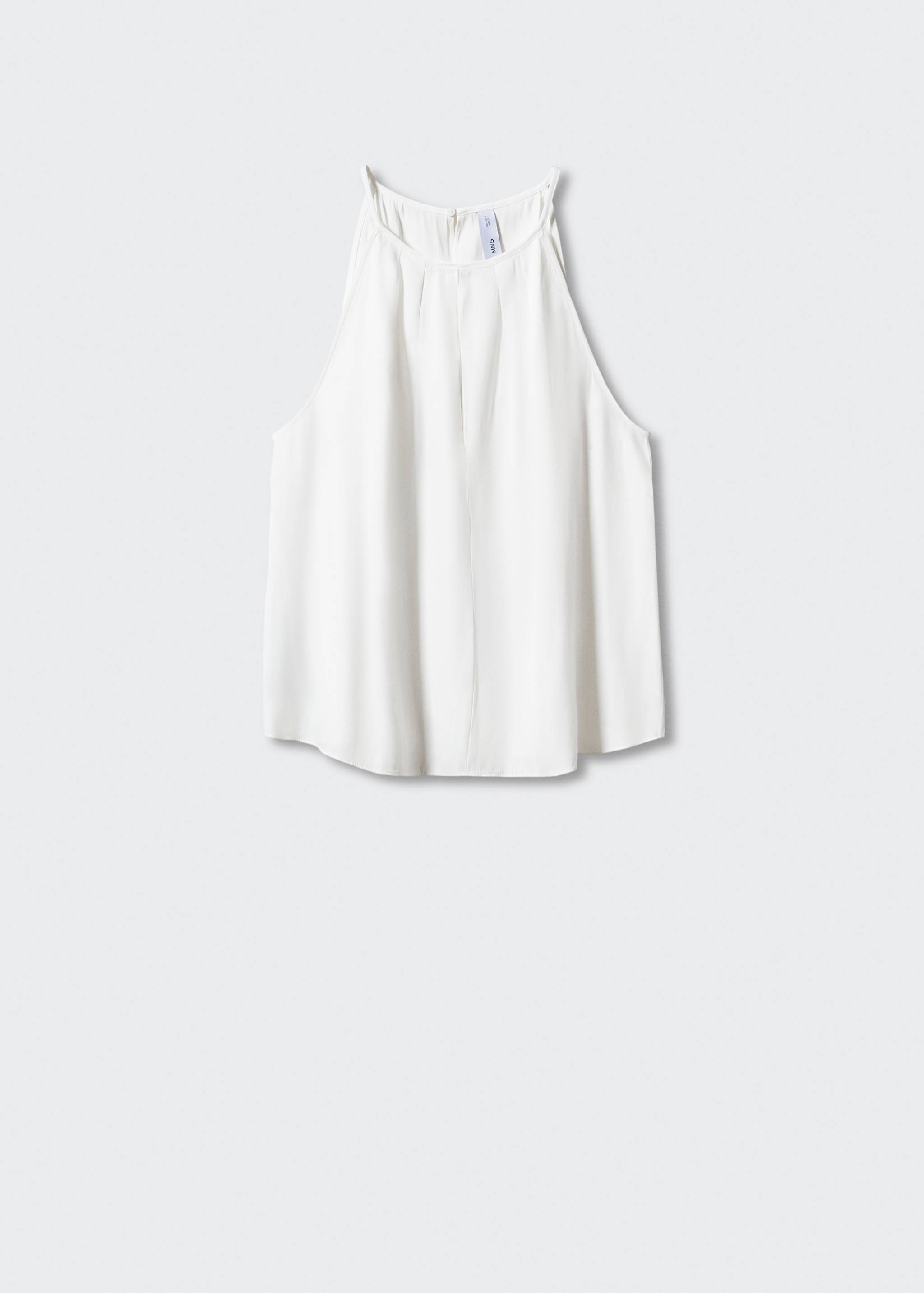 Satin halter-neck top - Article without model