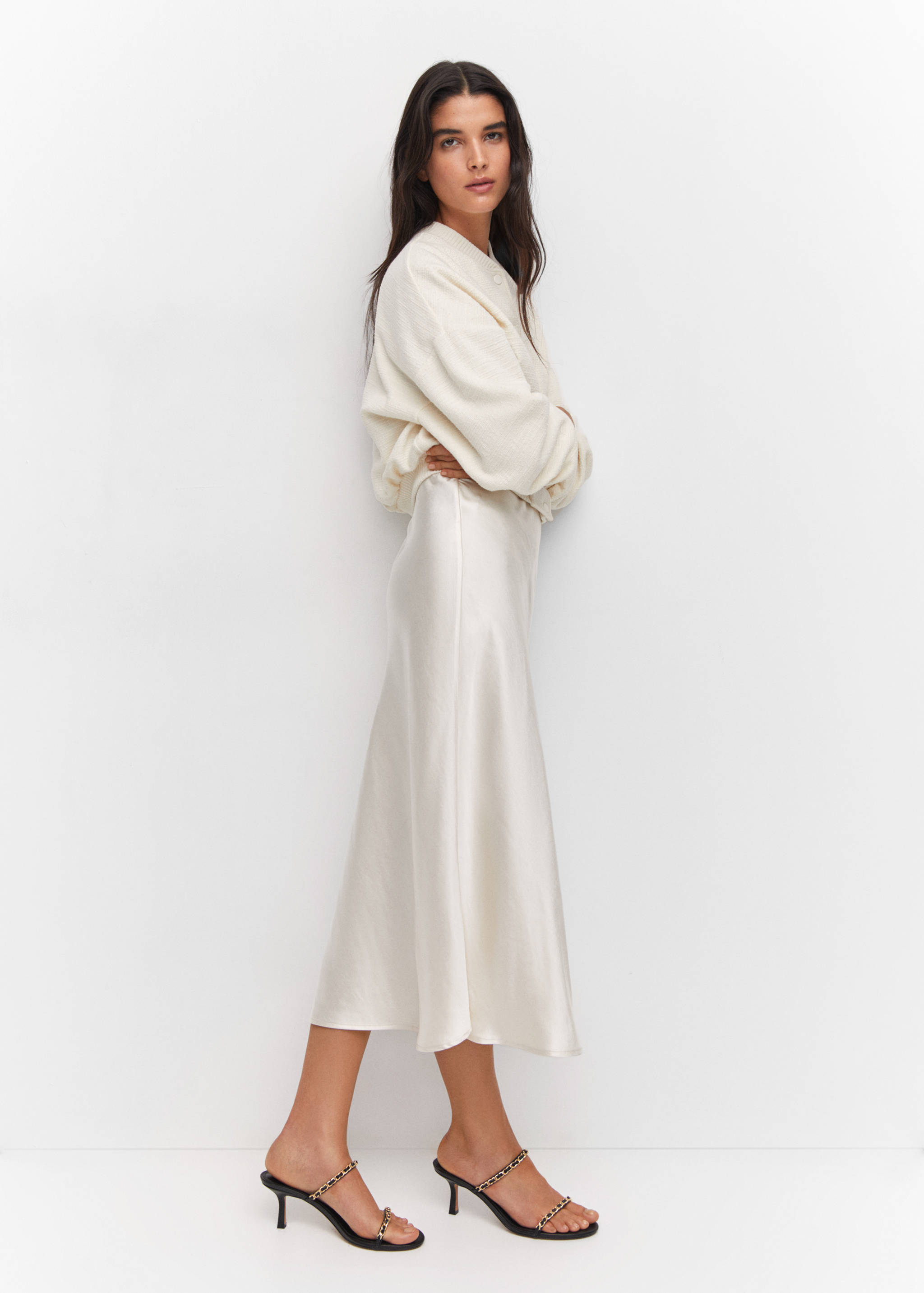 Sandales talon détail chaîne - Plan général