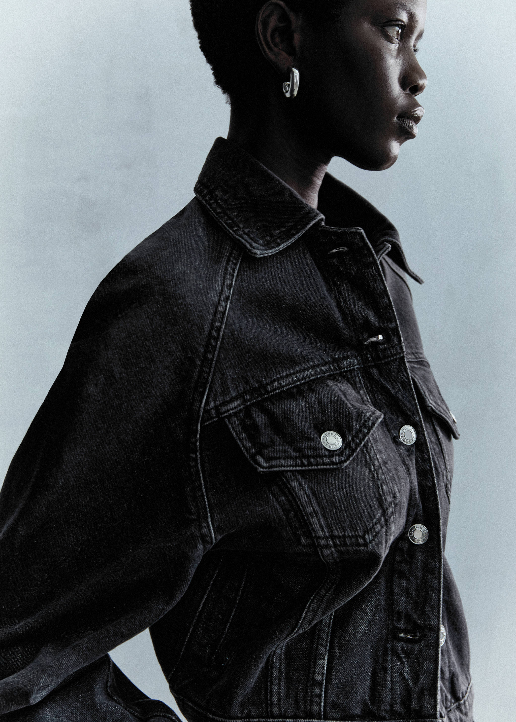 Oversize denim mont - Ürün detayı 3