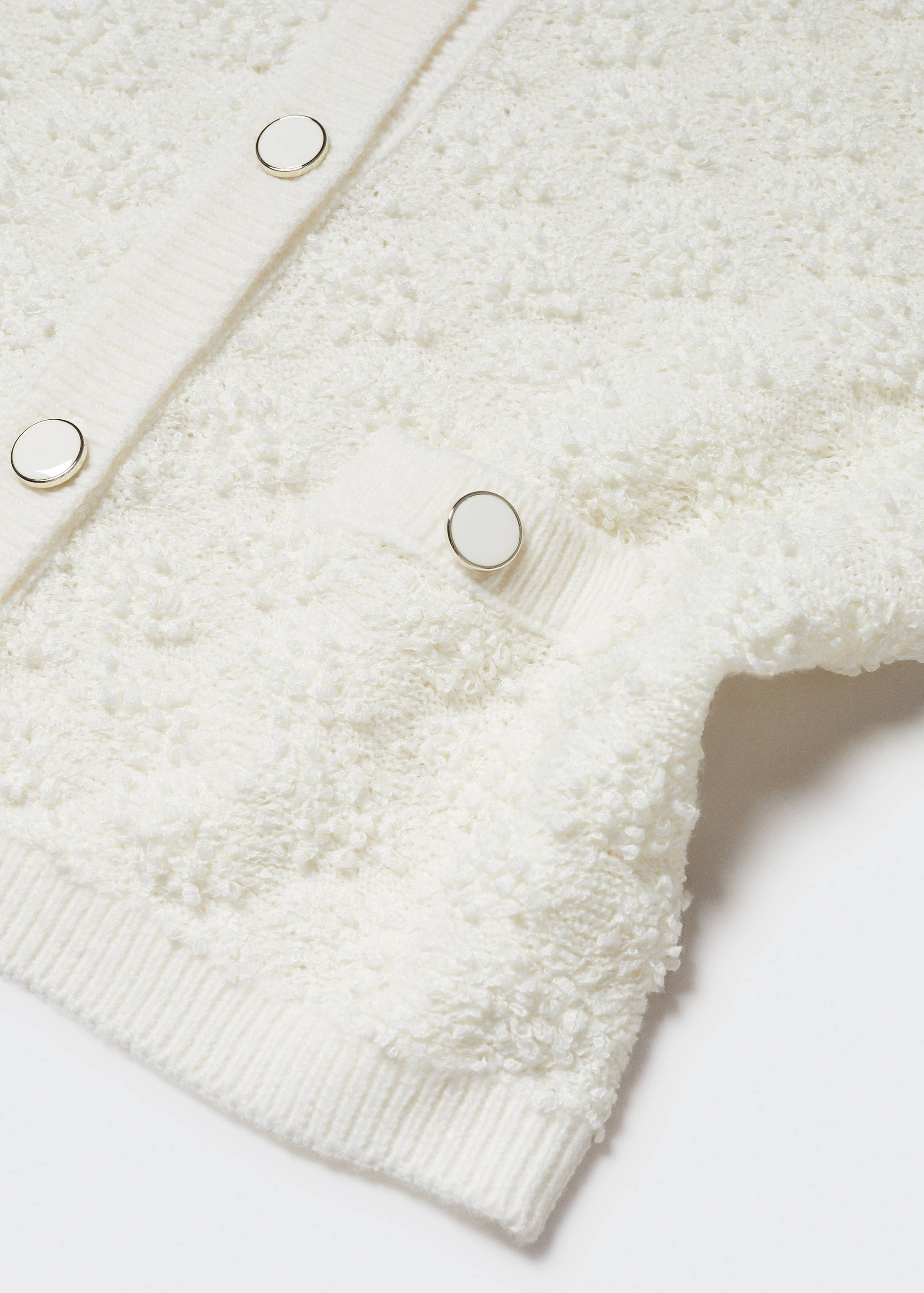 Cardigan texturé boutons - Détail de l'article 8