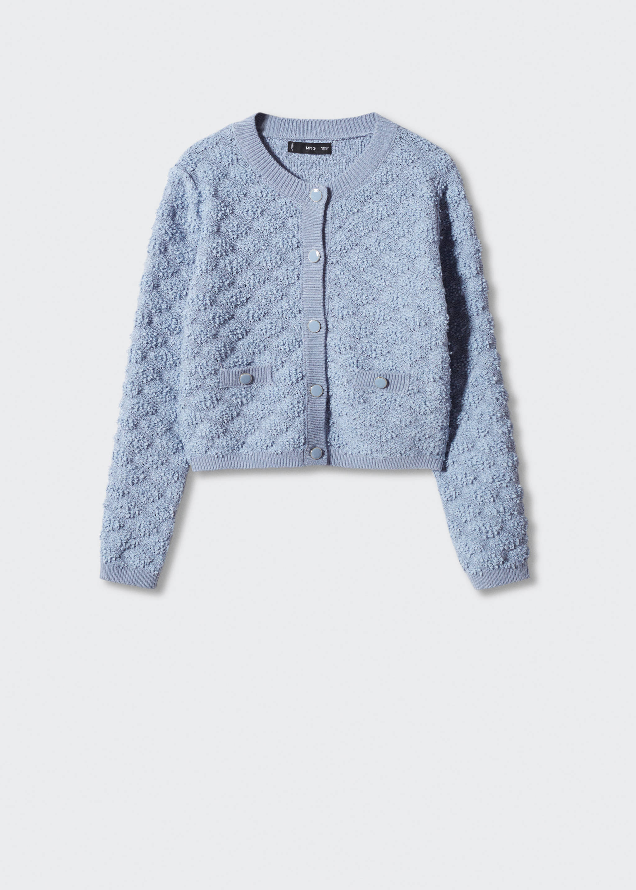 Textured button cardigan - Article without model