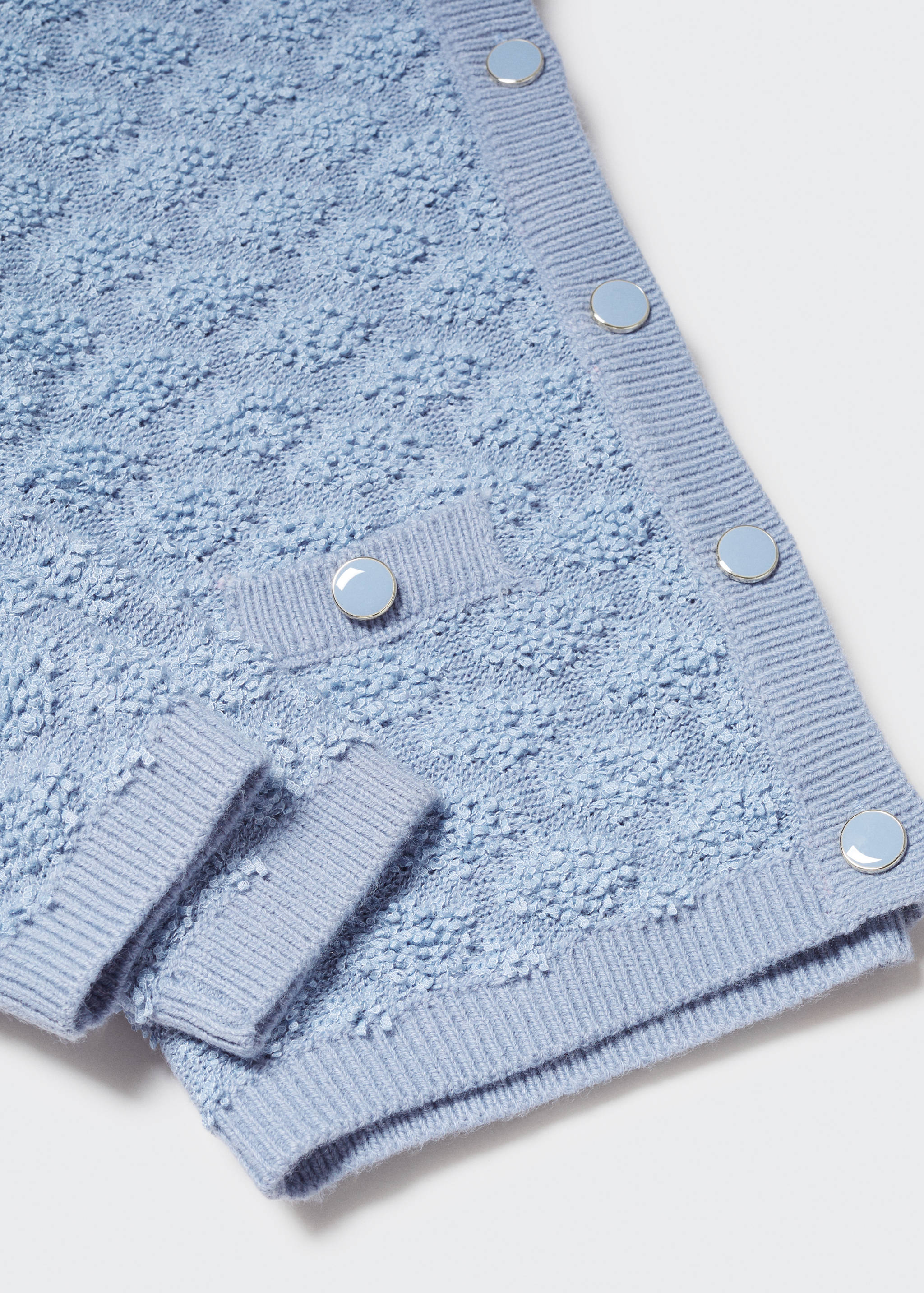 Textured button cardigan - Details of the article 8