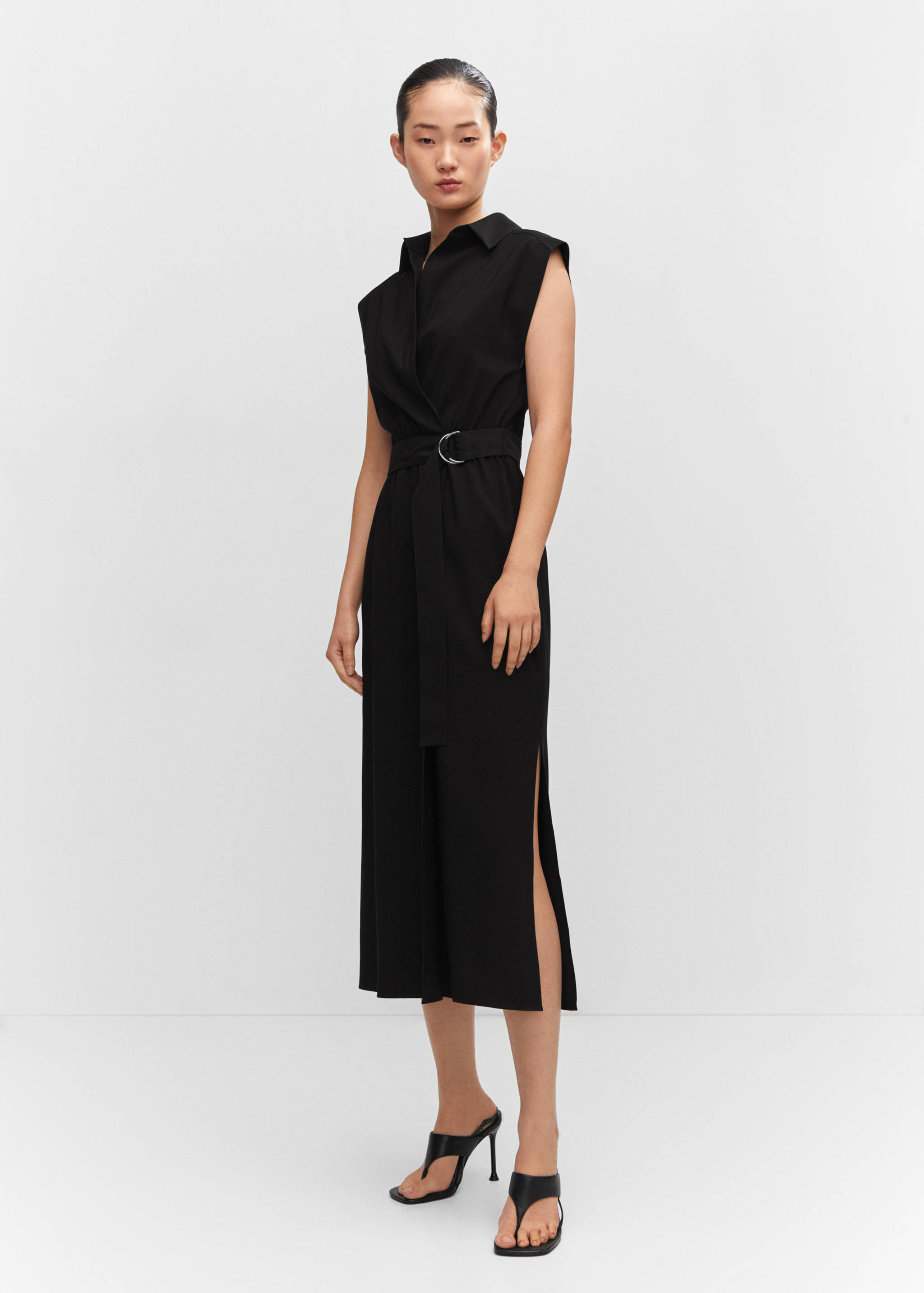 Belt shirt dress - General plane