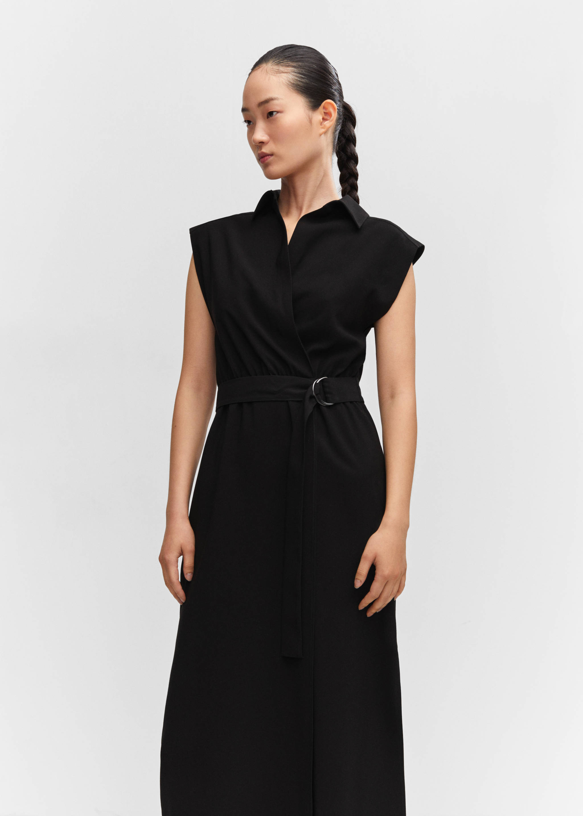 Belt shirt dress - Medium plane