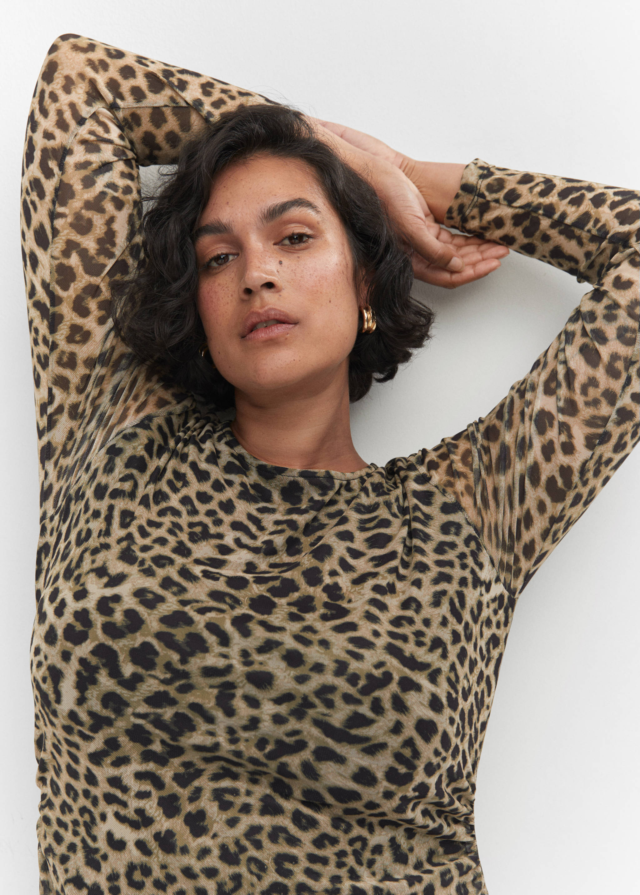 Vestido midi animal print - Detalle del artículo 4