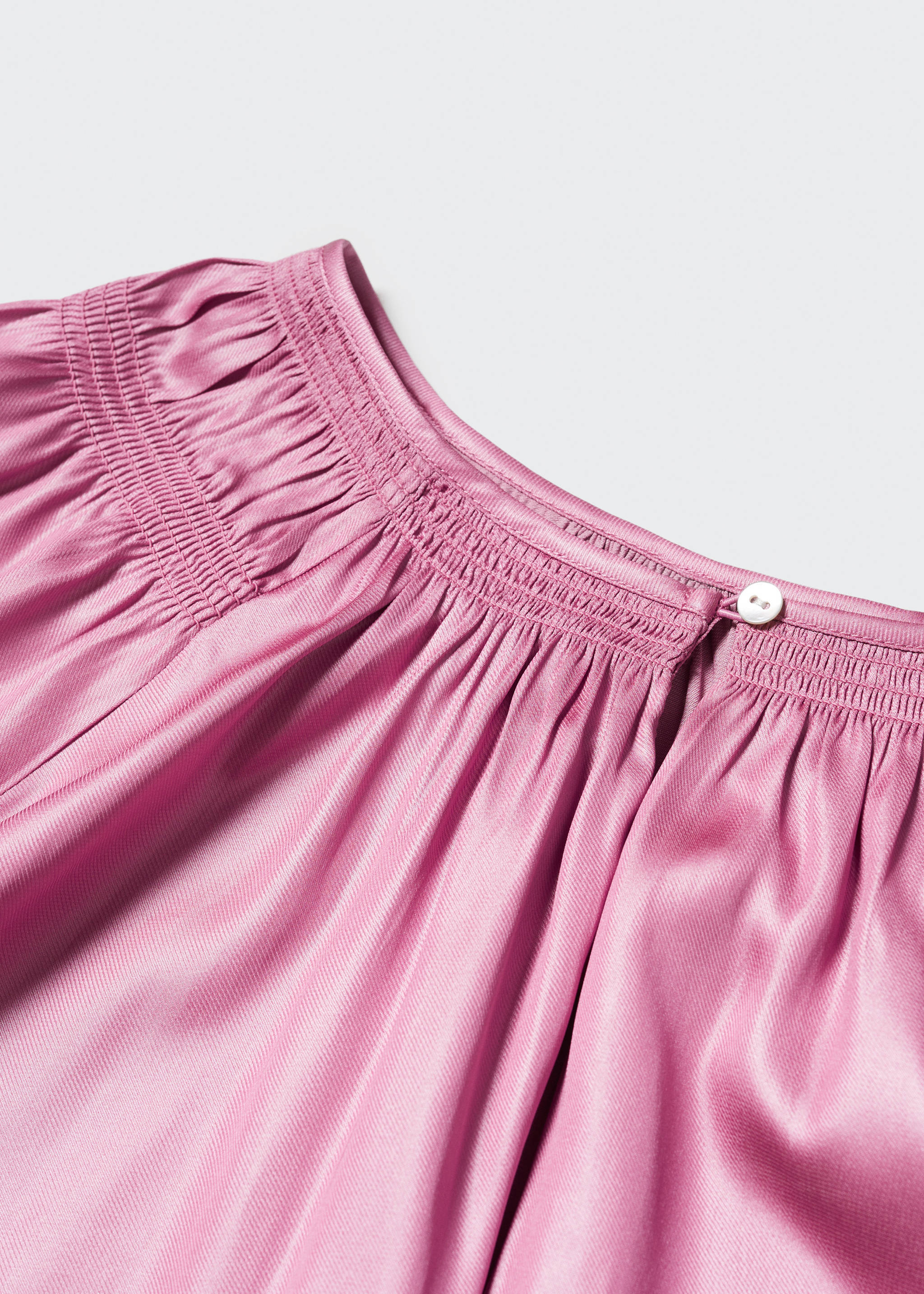 Pleated blouse with button - Details of the article 8